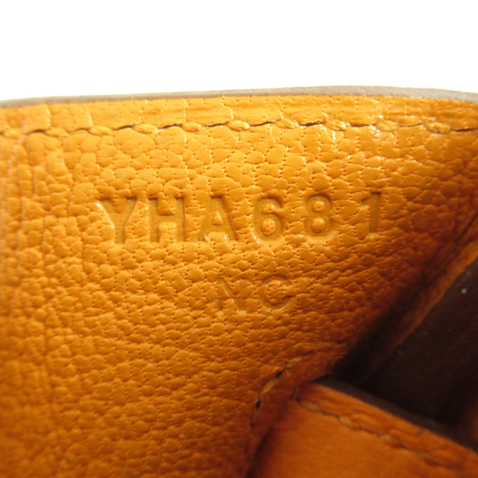 HERMES 【激減優惠】Clemence皮革Birkin 25銀扣手挽袋橙色/Apricot