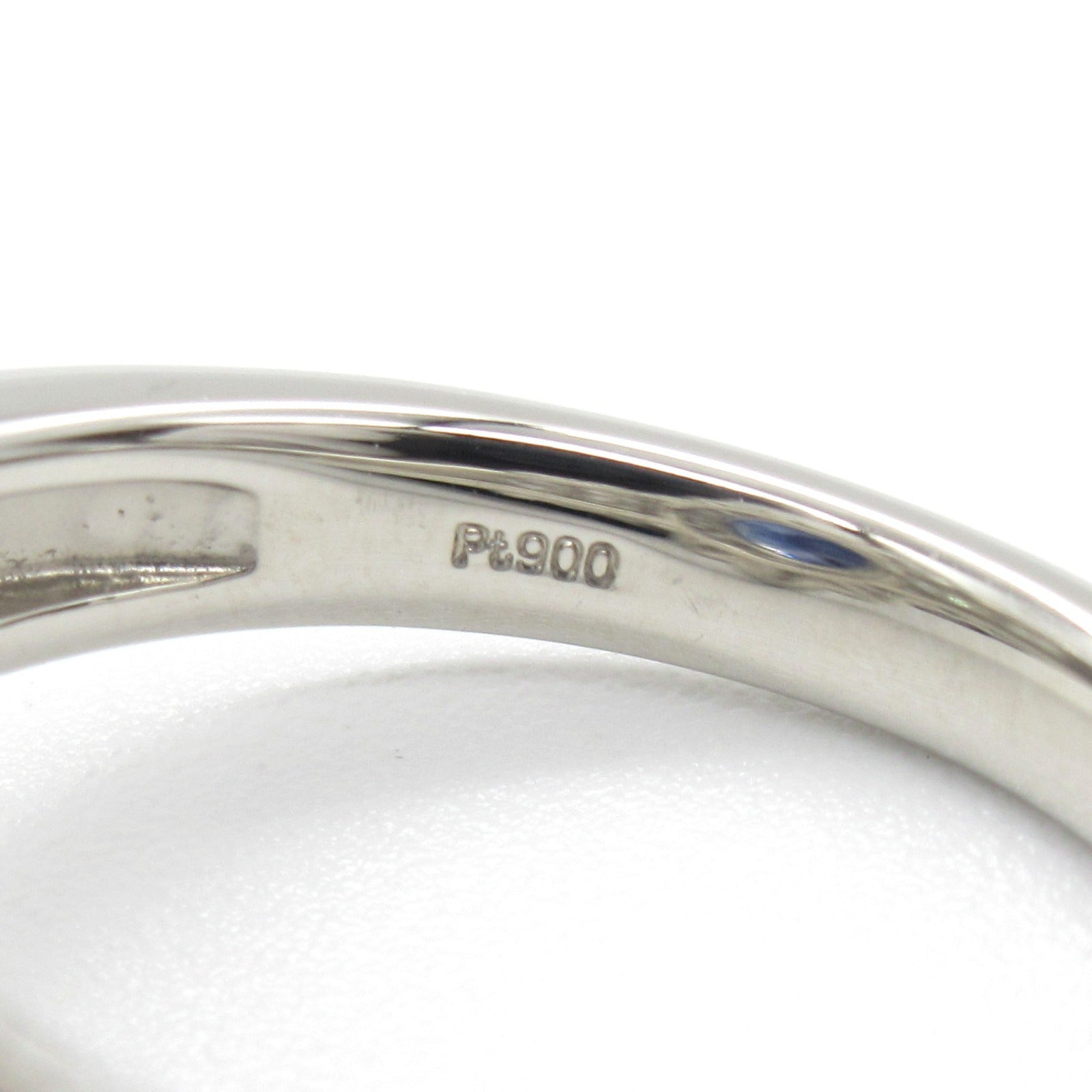 JEWELRY [Sharp Discount] PT900 Platinum 2.154ct Sapphire 2.24ct Diamond Ring US#6