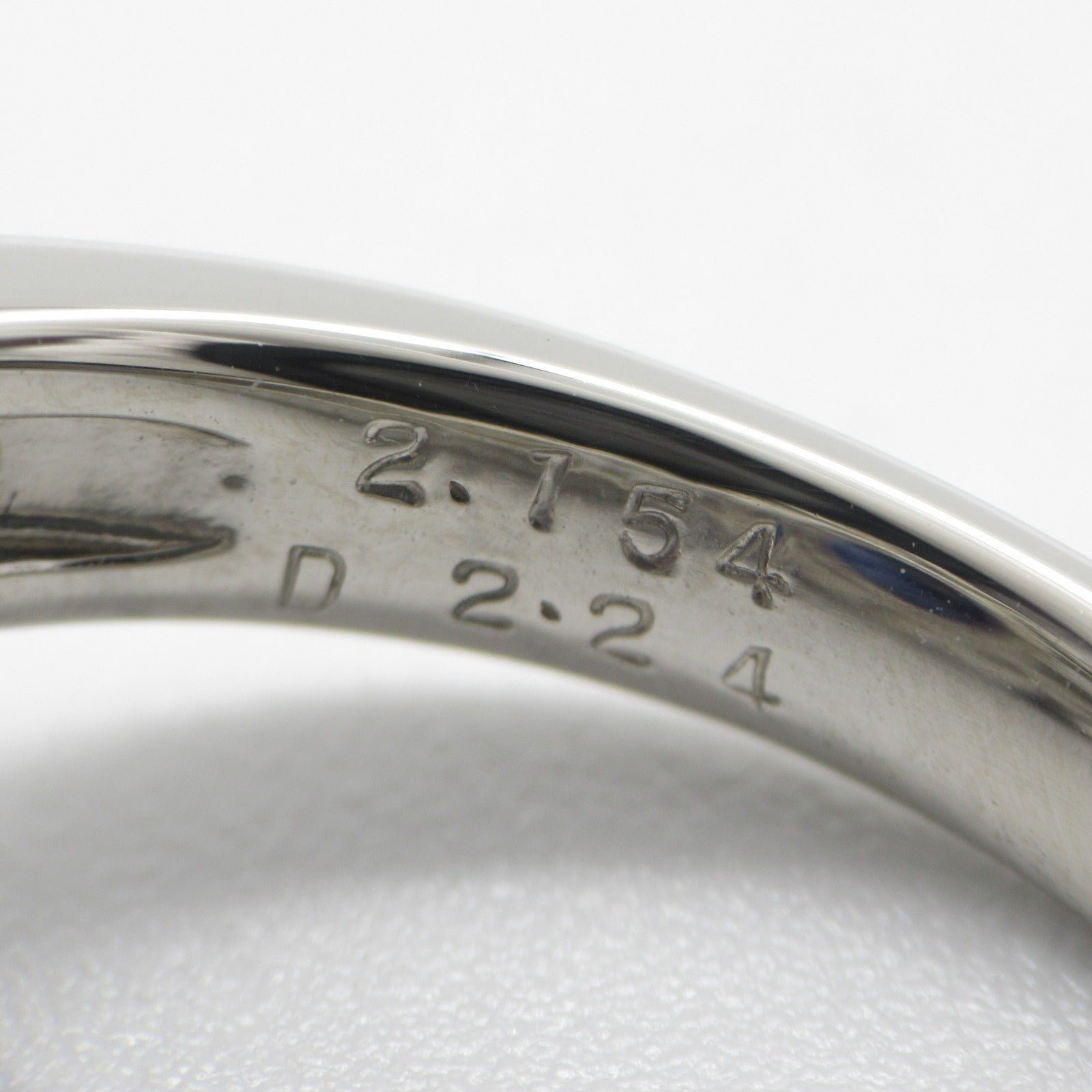 JEWELRY [Sharp Discount] PT900 Platinum 2.154ct Sapphire 2.24ct Diamond Ring US#6