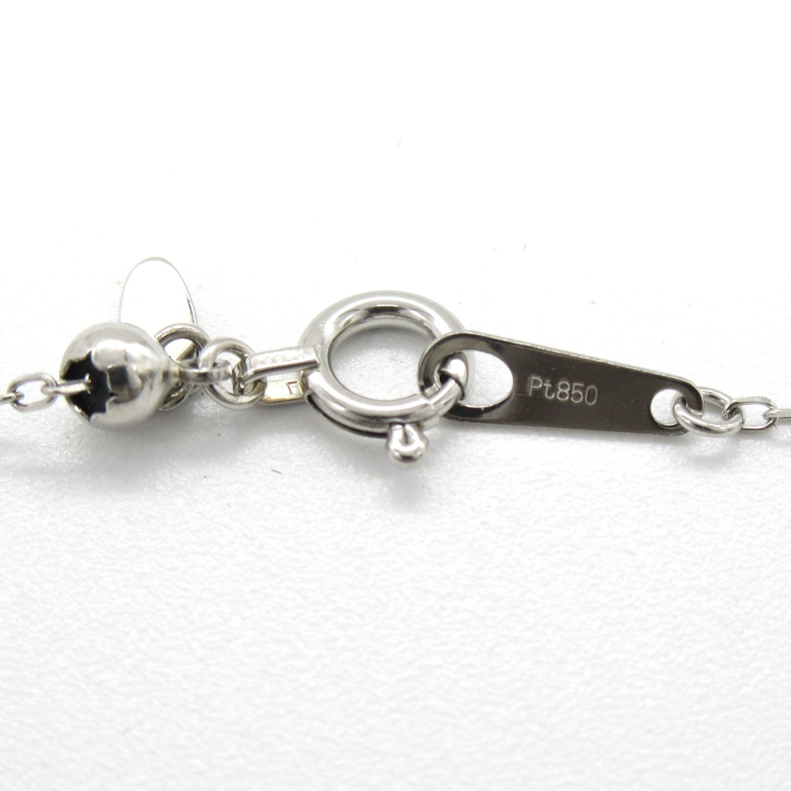 JEWELRY 【激減優惠】PT900/PT850鉑金3.082ct橙藍寶石0.55ct鑽石頸鍊