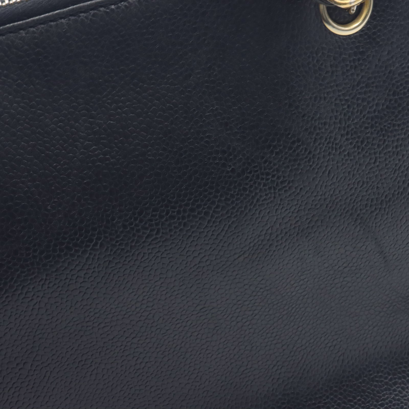 CHANEL 【激減優惠】Caviar皮革Chain Shoulder金扣肩背袋黑色