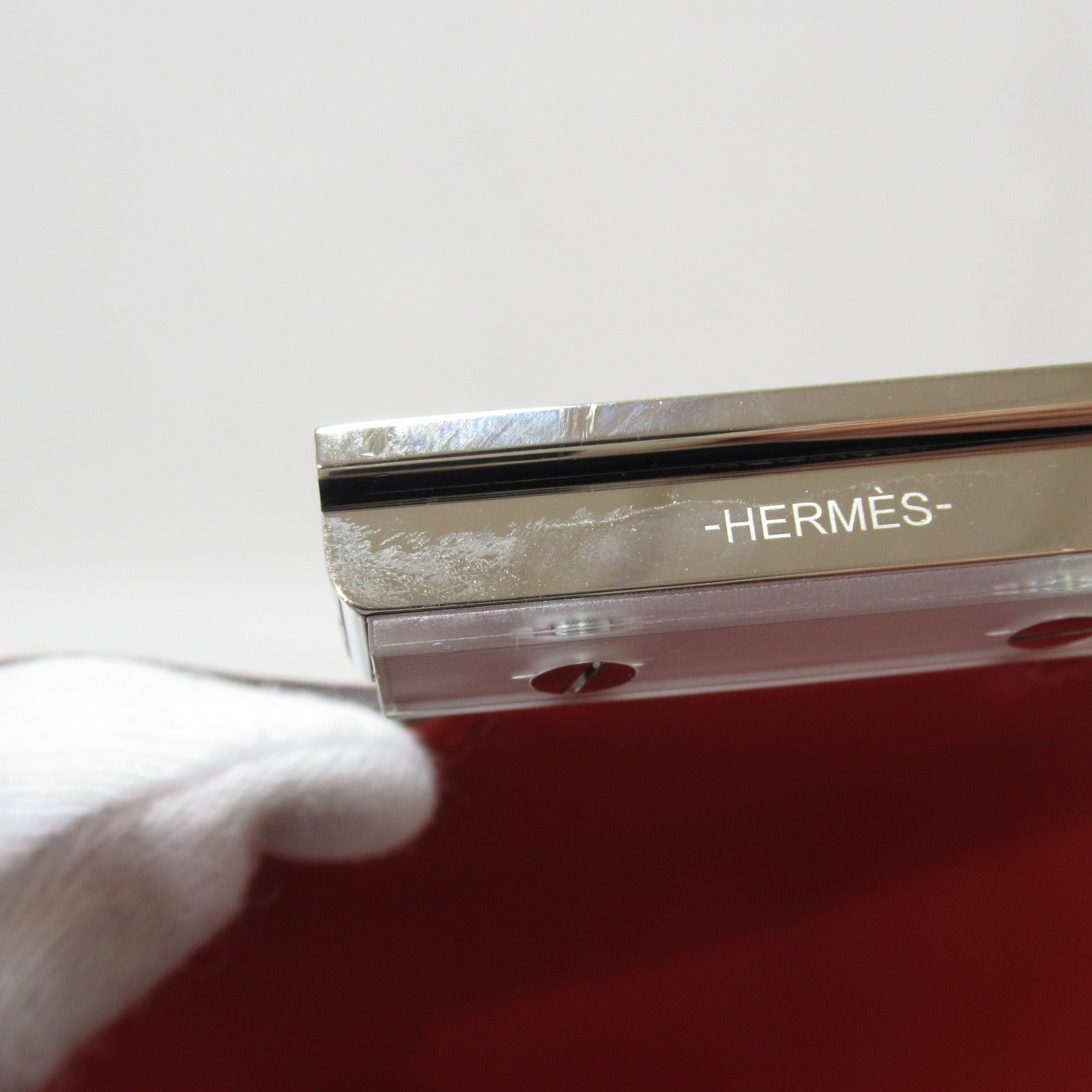 HERMES Swift皮革Constance 3 Mini Marble Rock肩背袋紅色/Capucine
