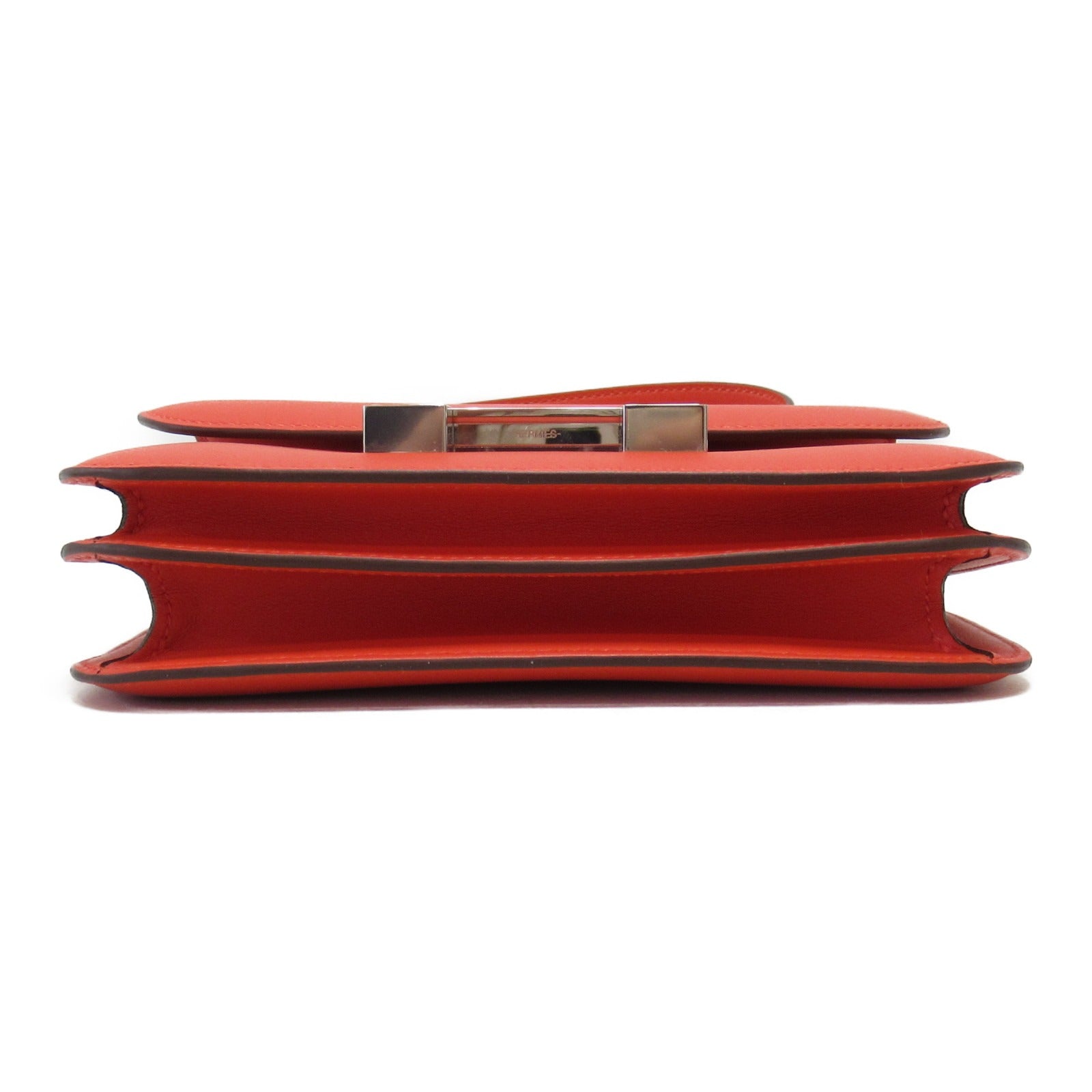 HERMES Swift皮革Constance 3 Mini Marble Rock肩背袋紅色/Capucine
