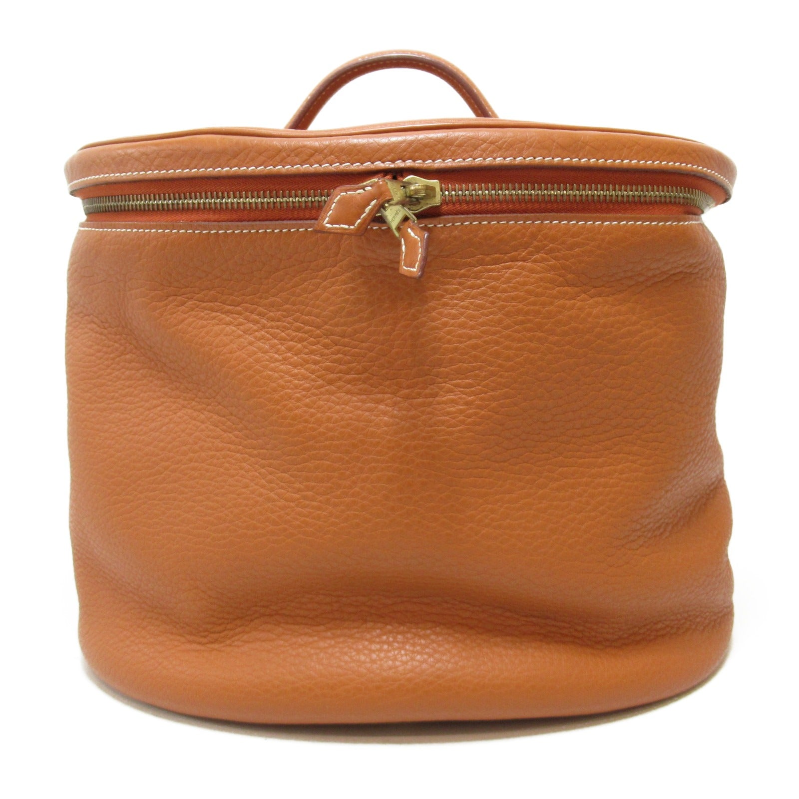 HERMES Clemence皮革Intercity金扣手挽袋Gold/