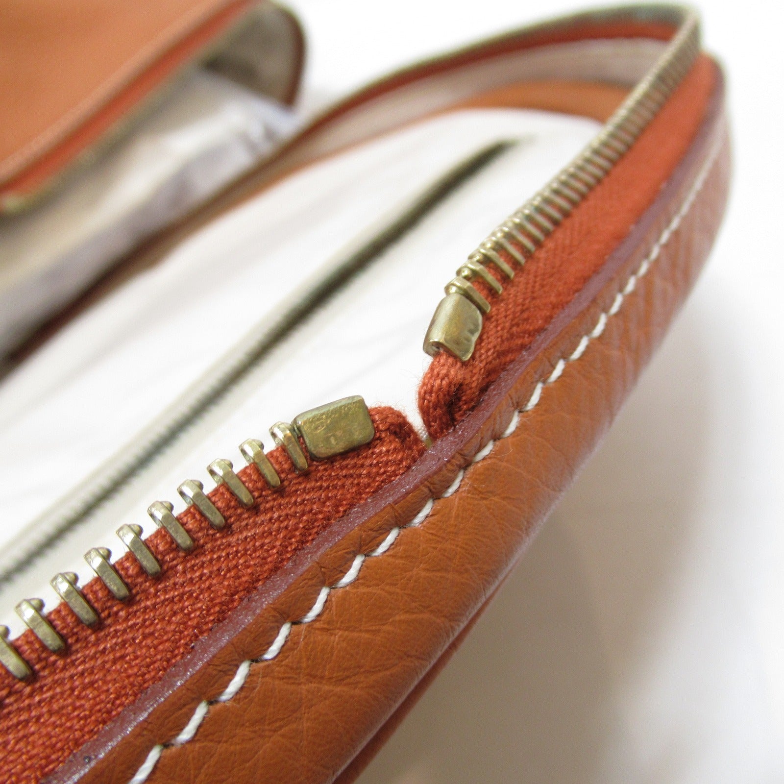 HERMES Clemence皮革Intercity金扣手挽袋Gold/