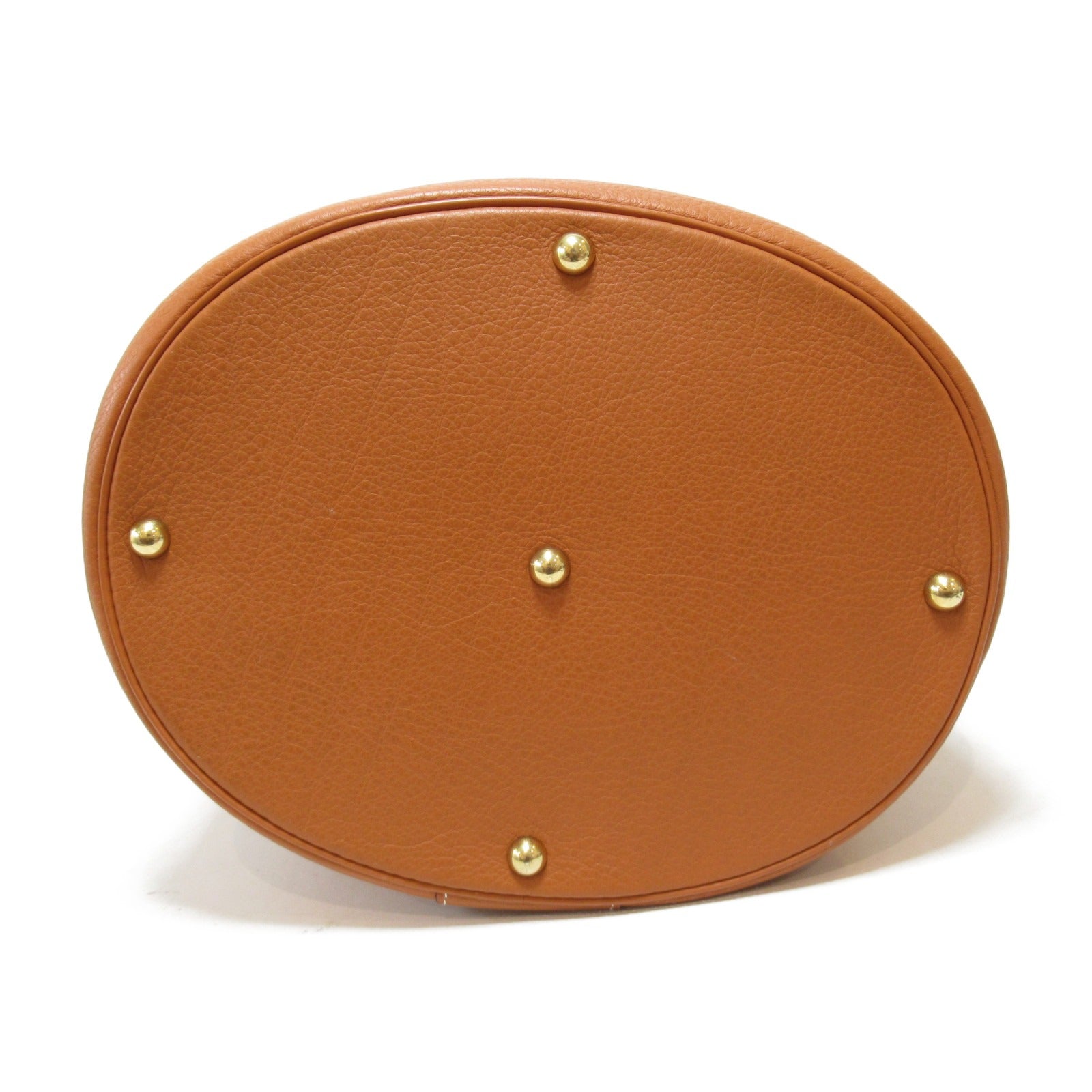 HERMES Clemence皮革Intercity金扣手挽袋Gold/