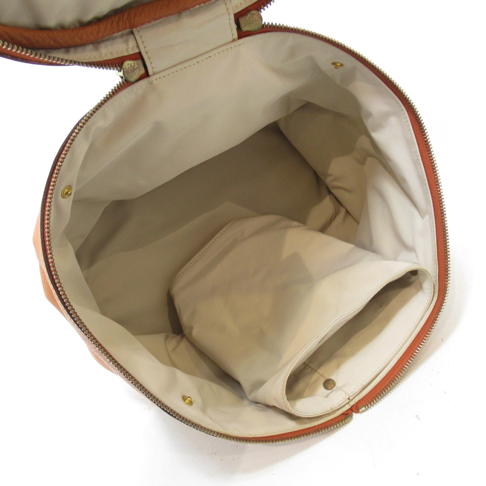 HERMES Clemence皮革Intercity金扣手挽袋Gold/