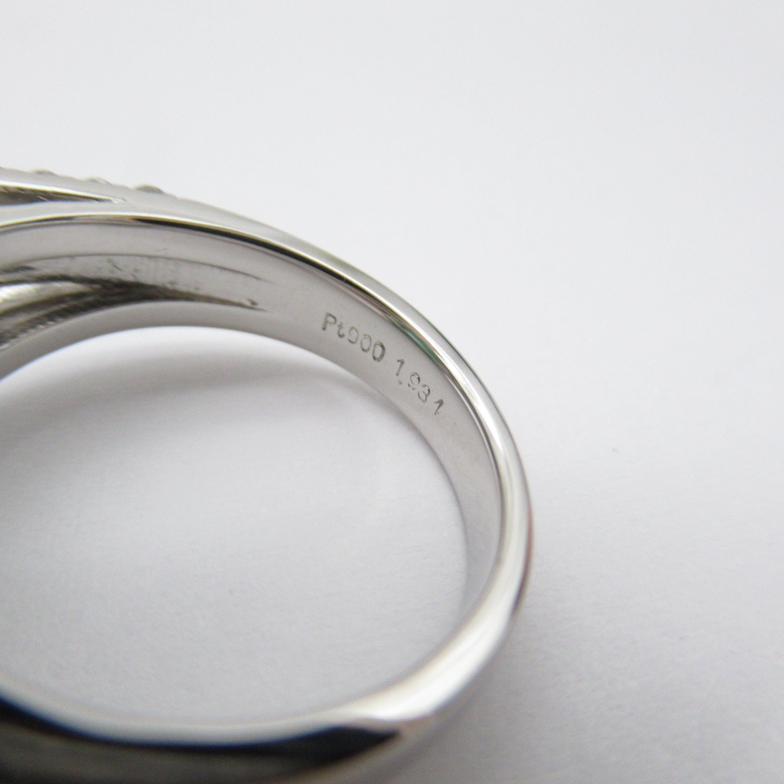 JEWELRY PT900鉑金Emerald Ring 1.934ct綠寶石/1.315ct鑽石戒指US#6