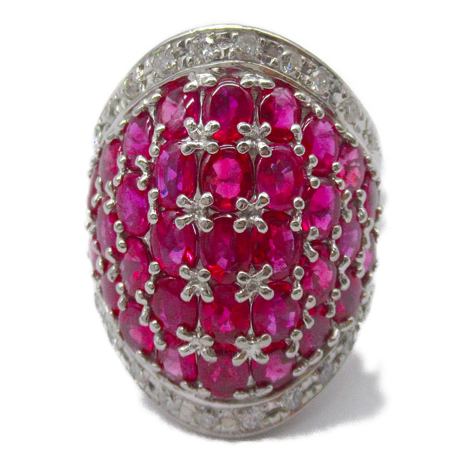 JEWELRY 【激減優惠】PT900鉑金6.95ct Ruby Ring US#8