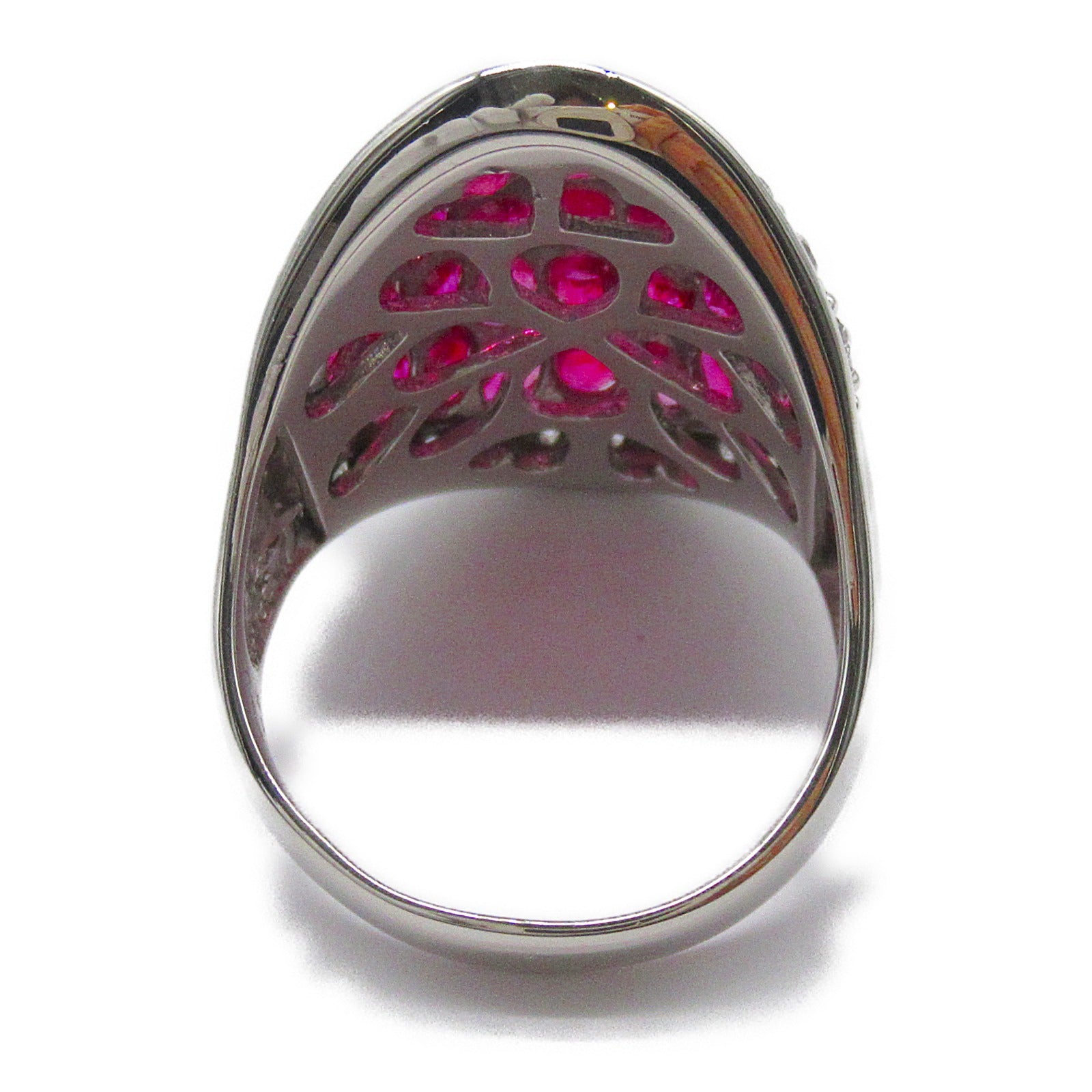 JEWELRY 【激減優惠】PT900鉑金6.95ct Ruby Ring US#8