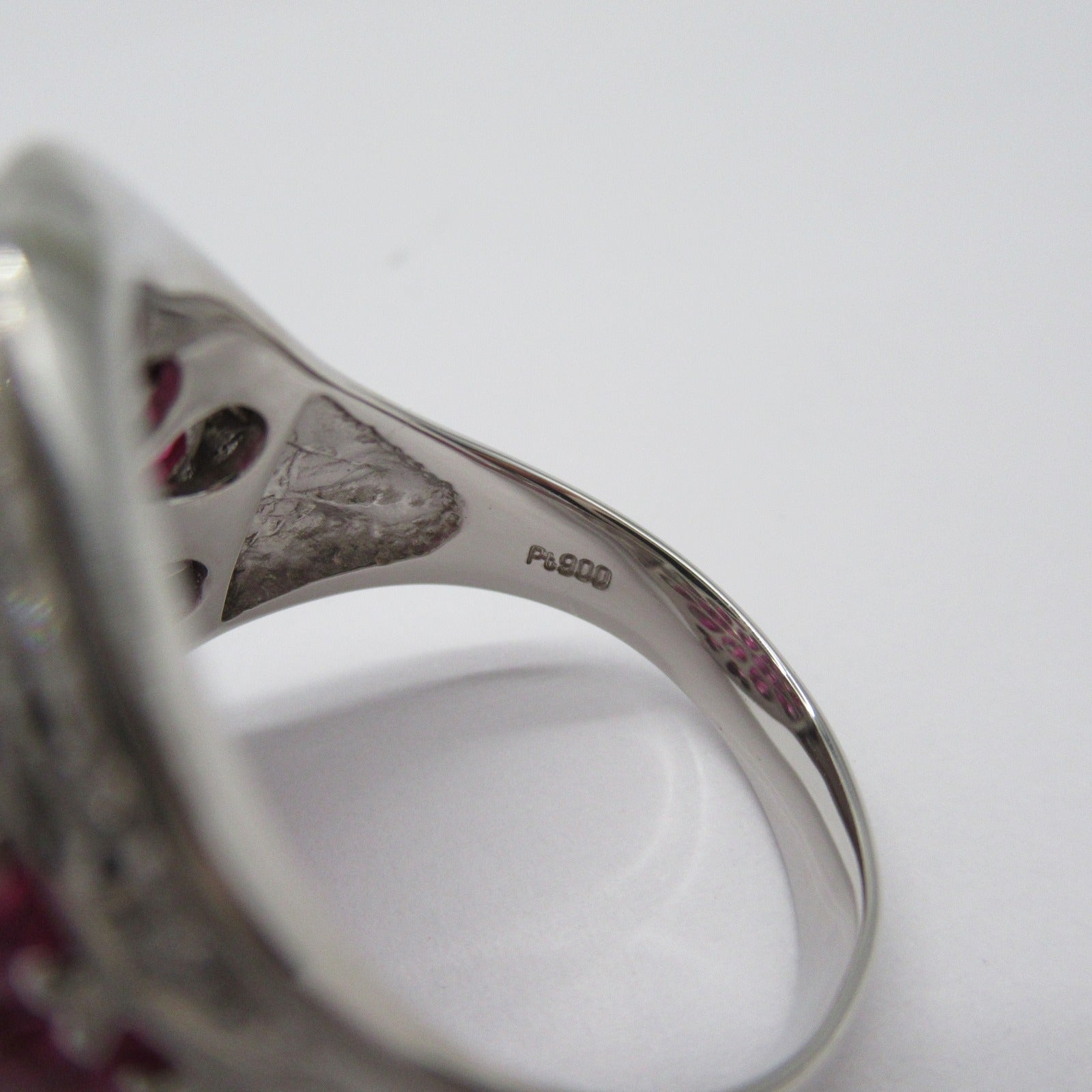 JEWELRY 【激減優惠】PT900鉑金6.95ct Ruby Ring US#8