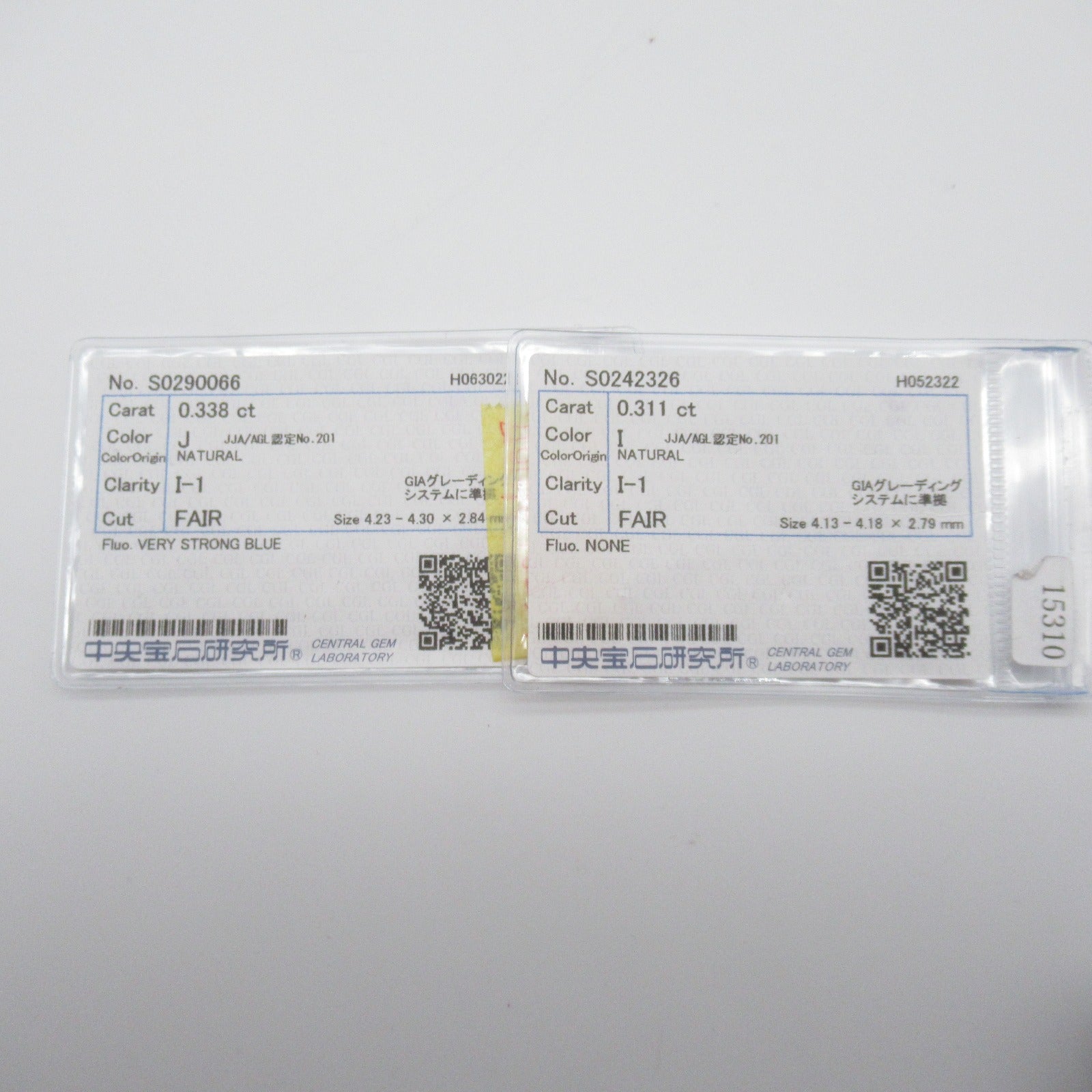 JEWELRY PT900鉑金Diamond Earrings 0.338ct/0.311ct鑽石耳環
