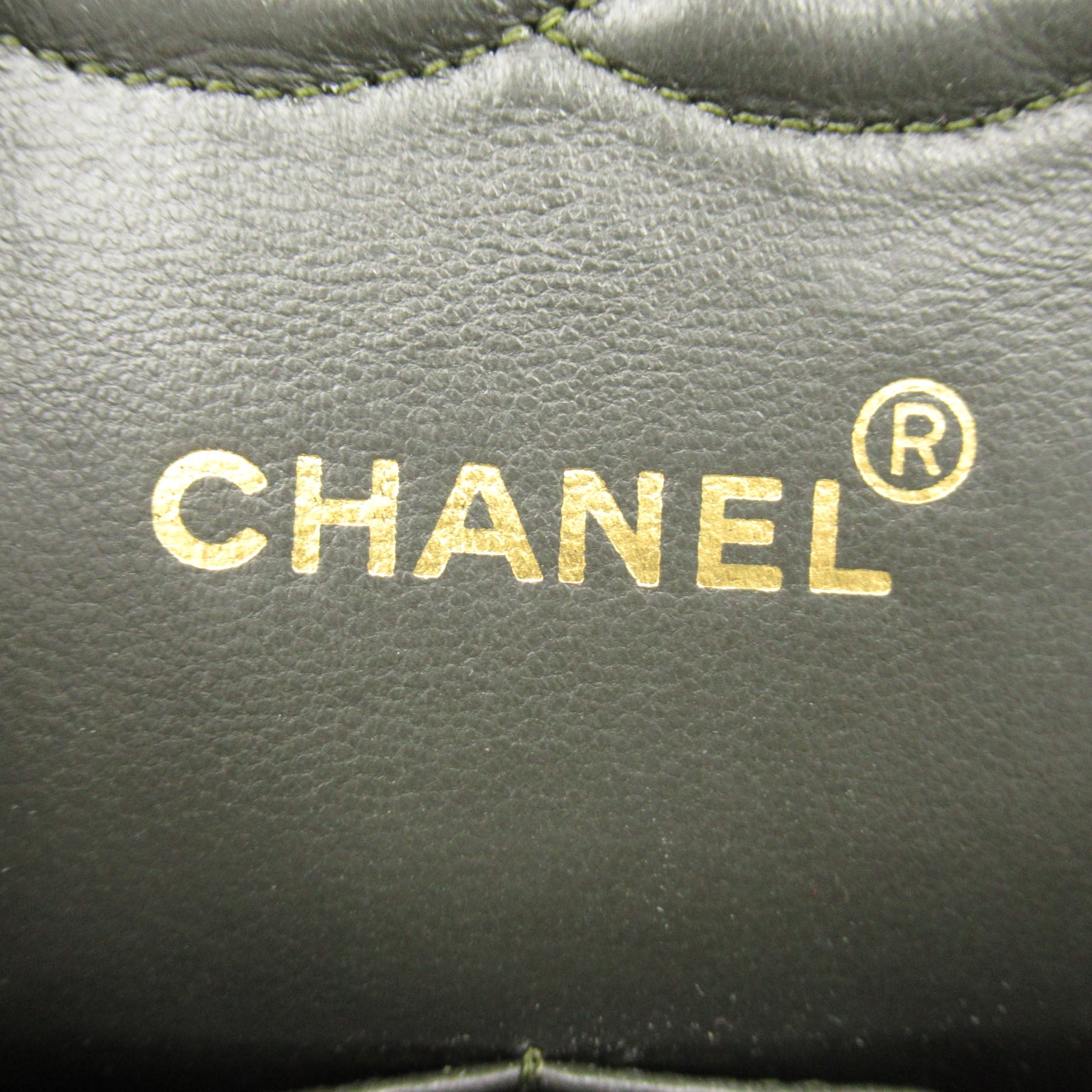 CHANEL 菱格羊皮皮革Shoulder Bag金扣肩背袋綠色