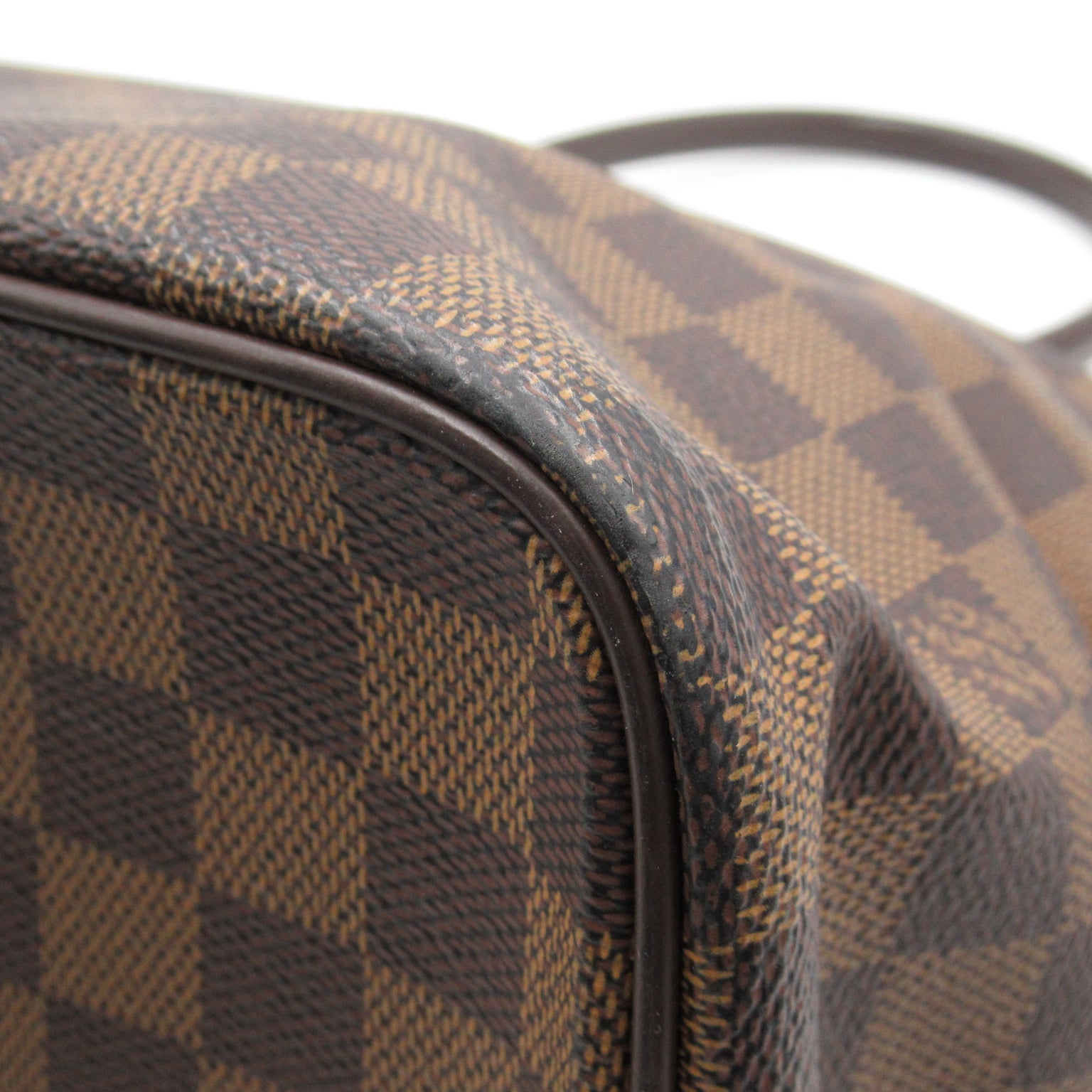 LOUIS VUITTON Damier Saleya MM金扣手挽袋/肩背袋啡色