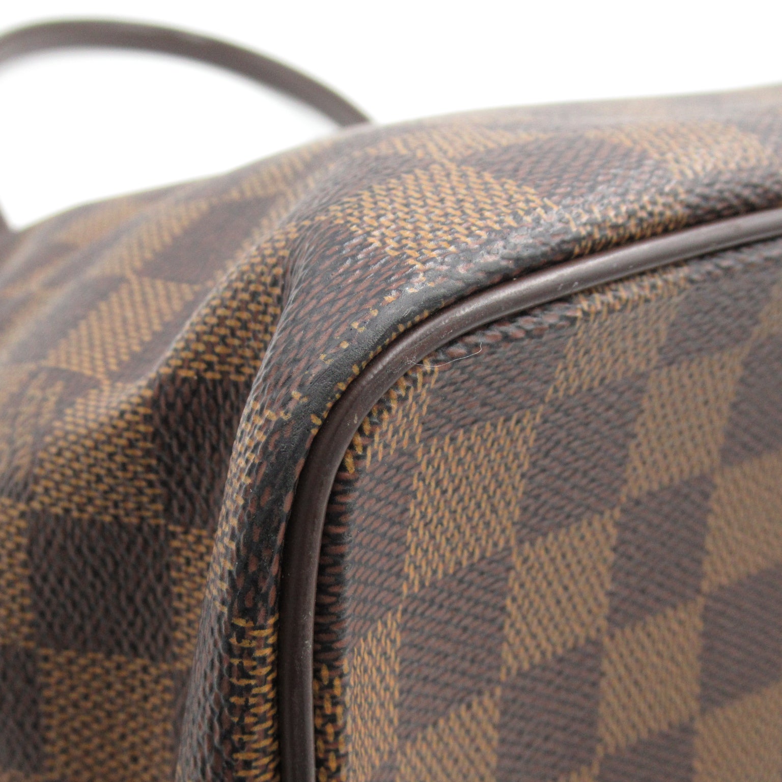 LOUIS VUITTON Damier Saleya MM金扣手挽袋/肩背袋啡色