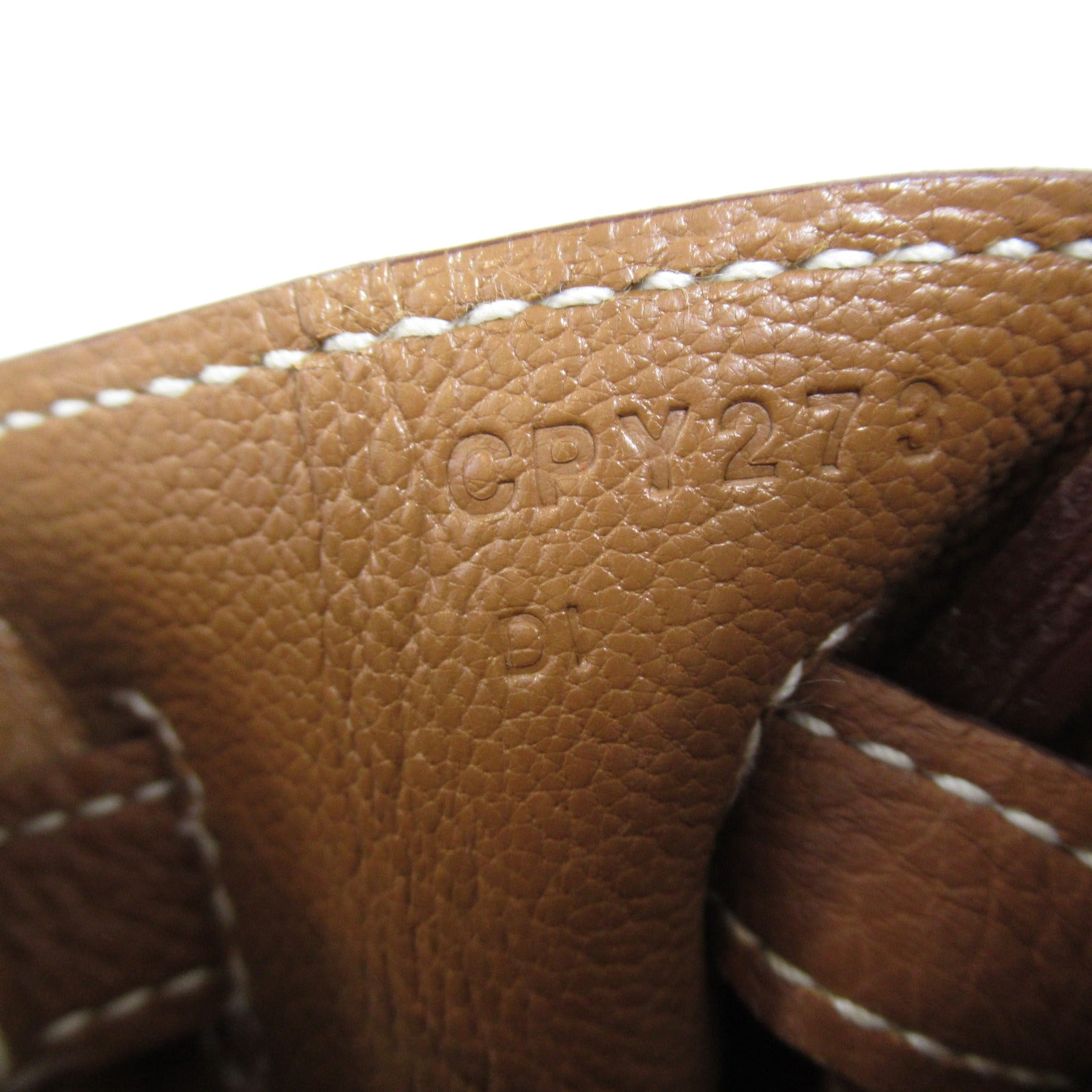 HERMES Togo皮革Birkin 25銀扣手挽袋Gold/啡色