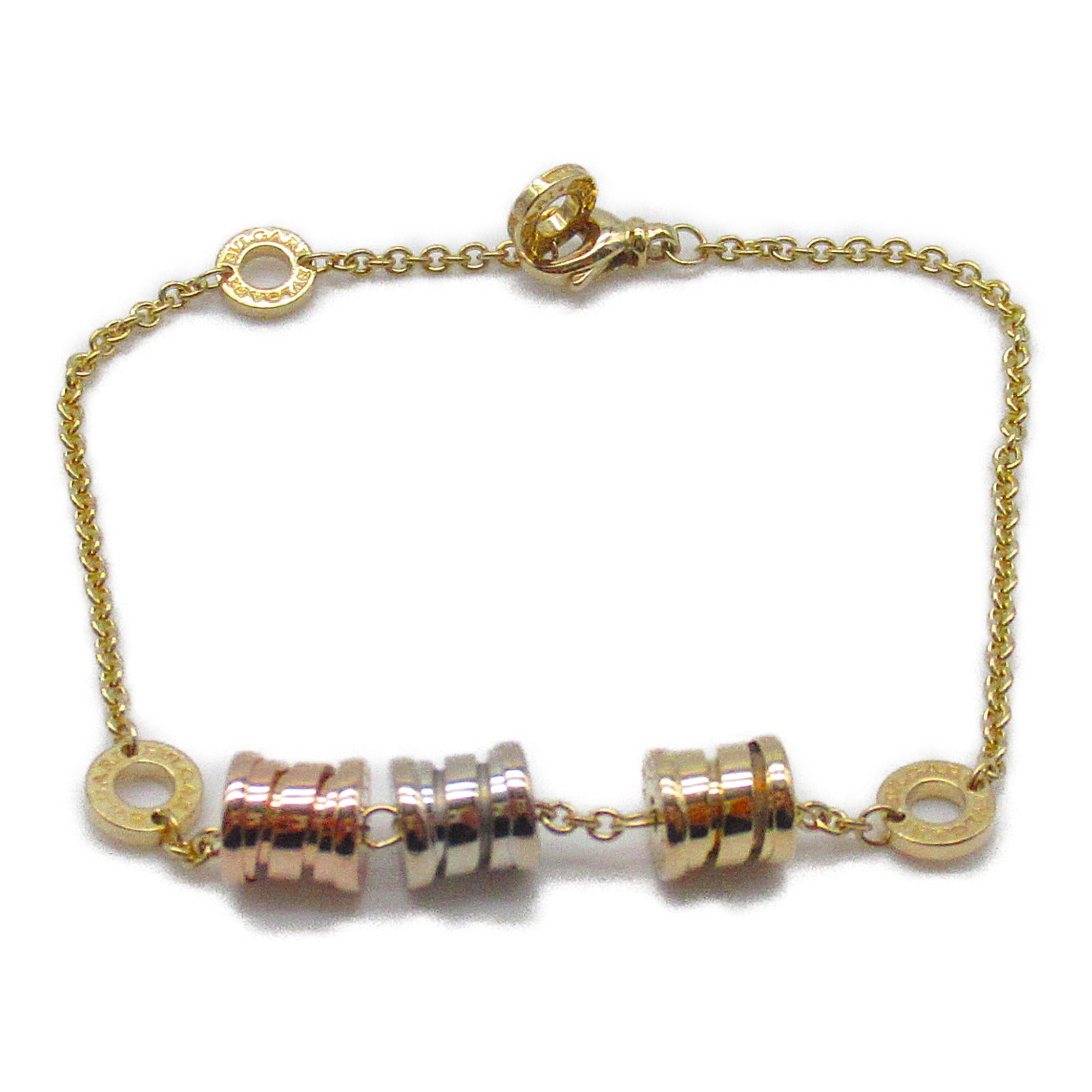 BVLGARI 18K Yellow Gold/Rose Gold/White Gold B.zero1 Bracelet Bracelet