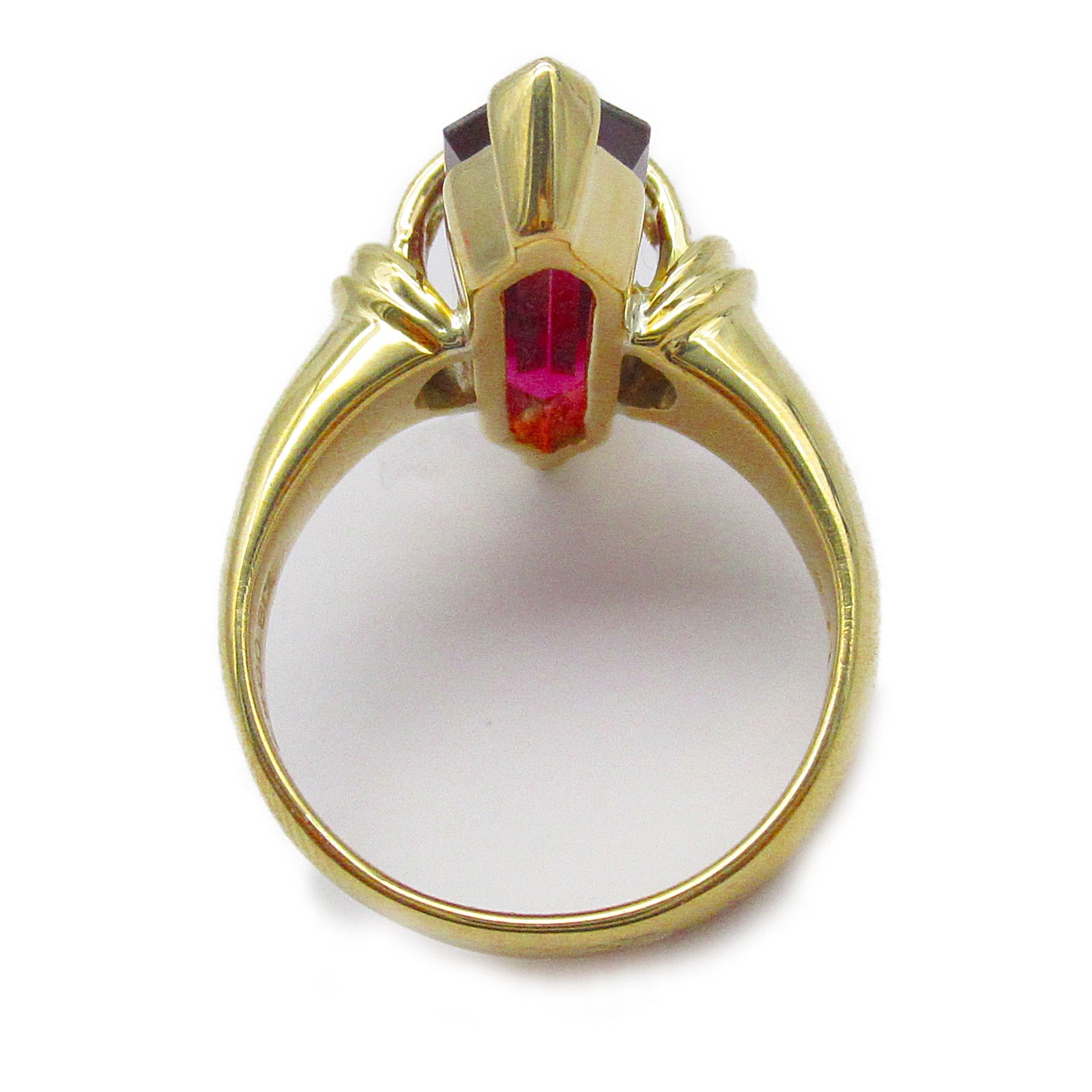 JEWELRY 18K黃金4.71ct/Garnet 0.84ct/Diamond Ring