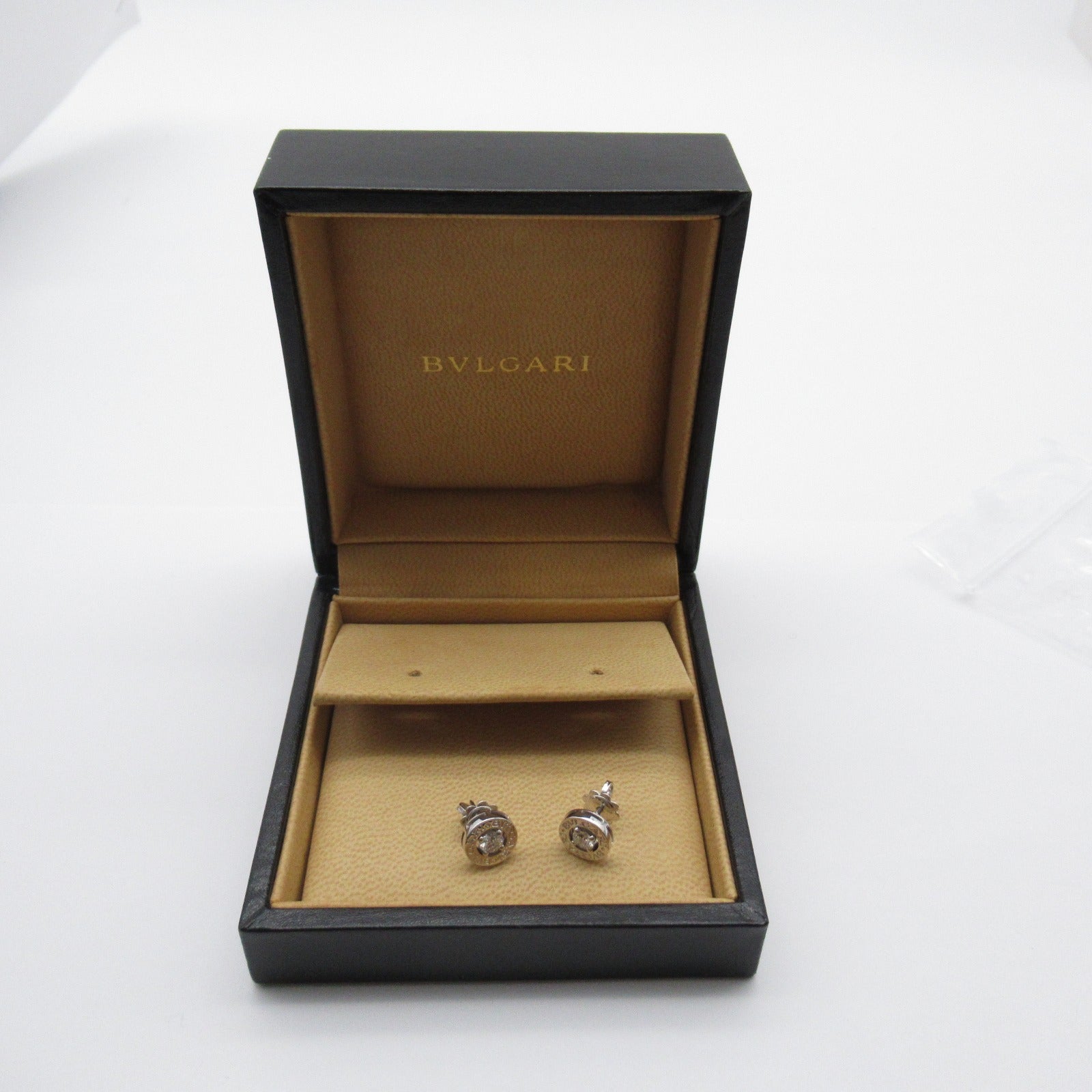 BVLGARI 18K白金Bvlgari Bvlgari鑽石耳環