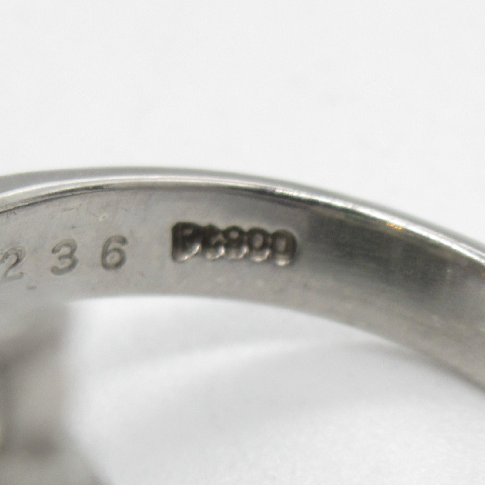 JEWELRY PT900鉑金Emerald Ring 18.41ct綠寶石/2.36ct鑽石戒指US#6.25