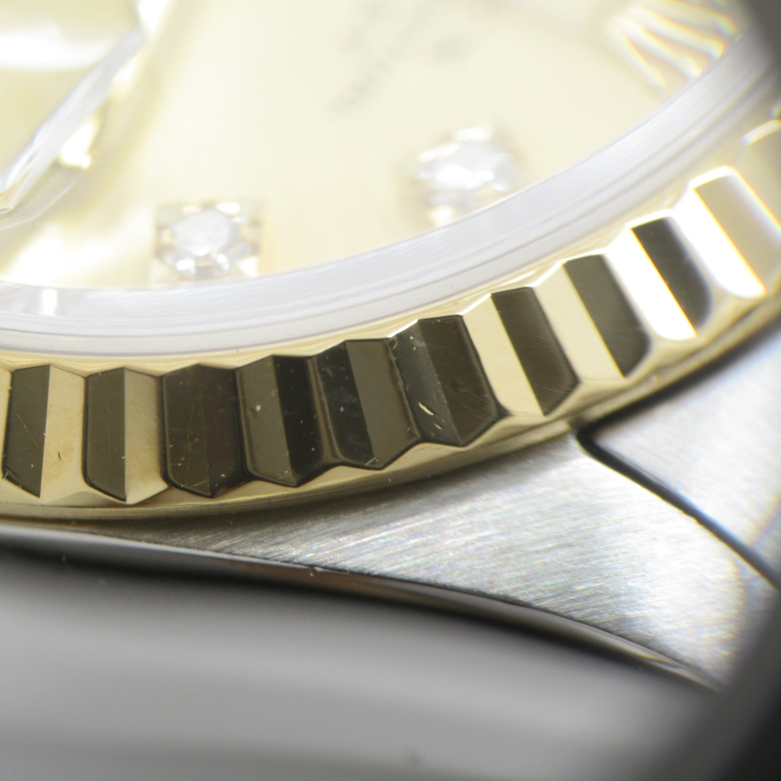 ROLEX Datejust 10P Diamond手錶自動機芯金意図