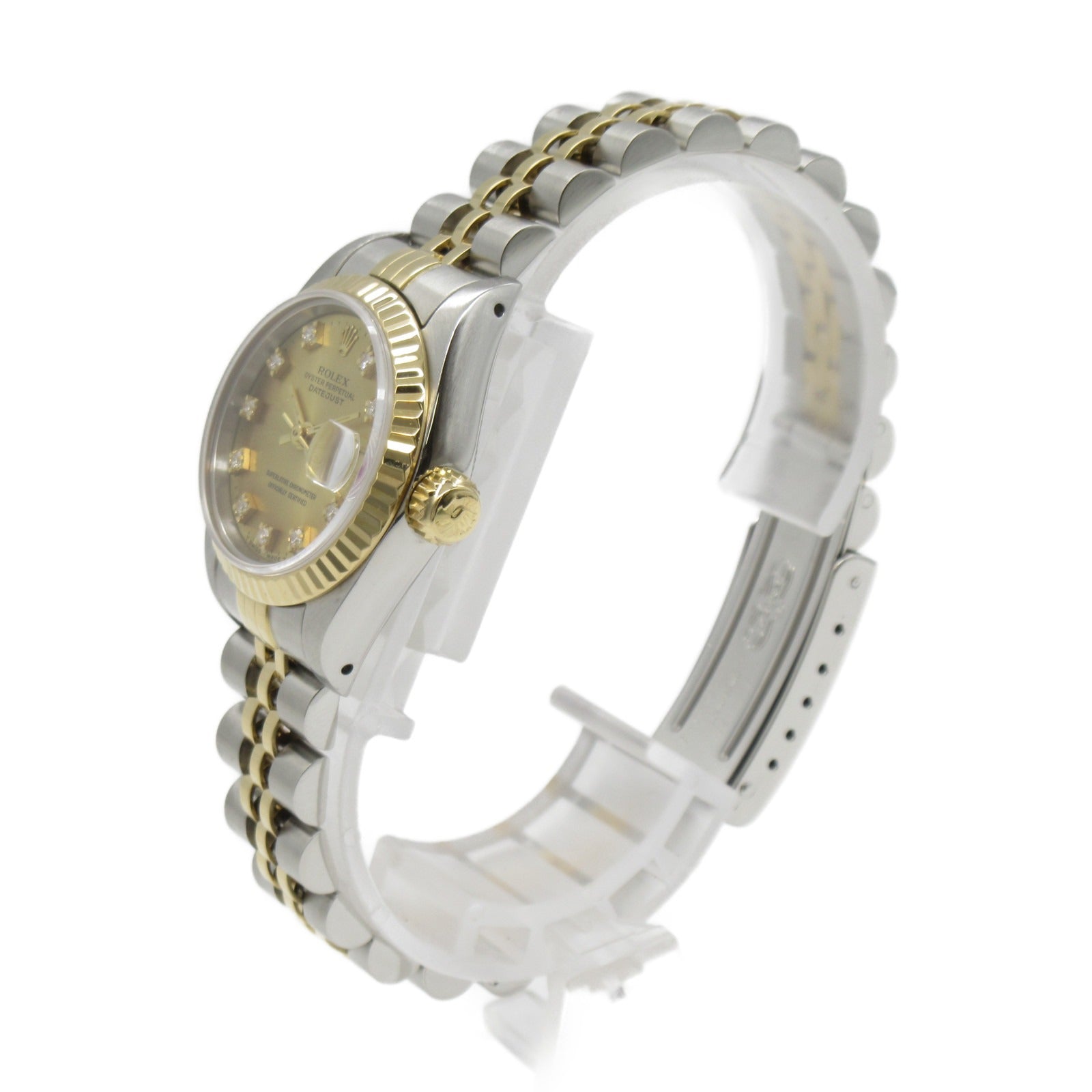 ROLEX Datejust 10P Diamond手錶自動機芯金意図