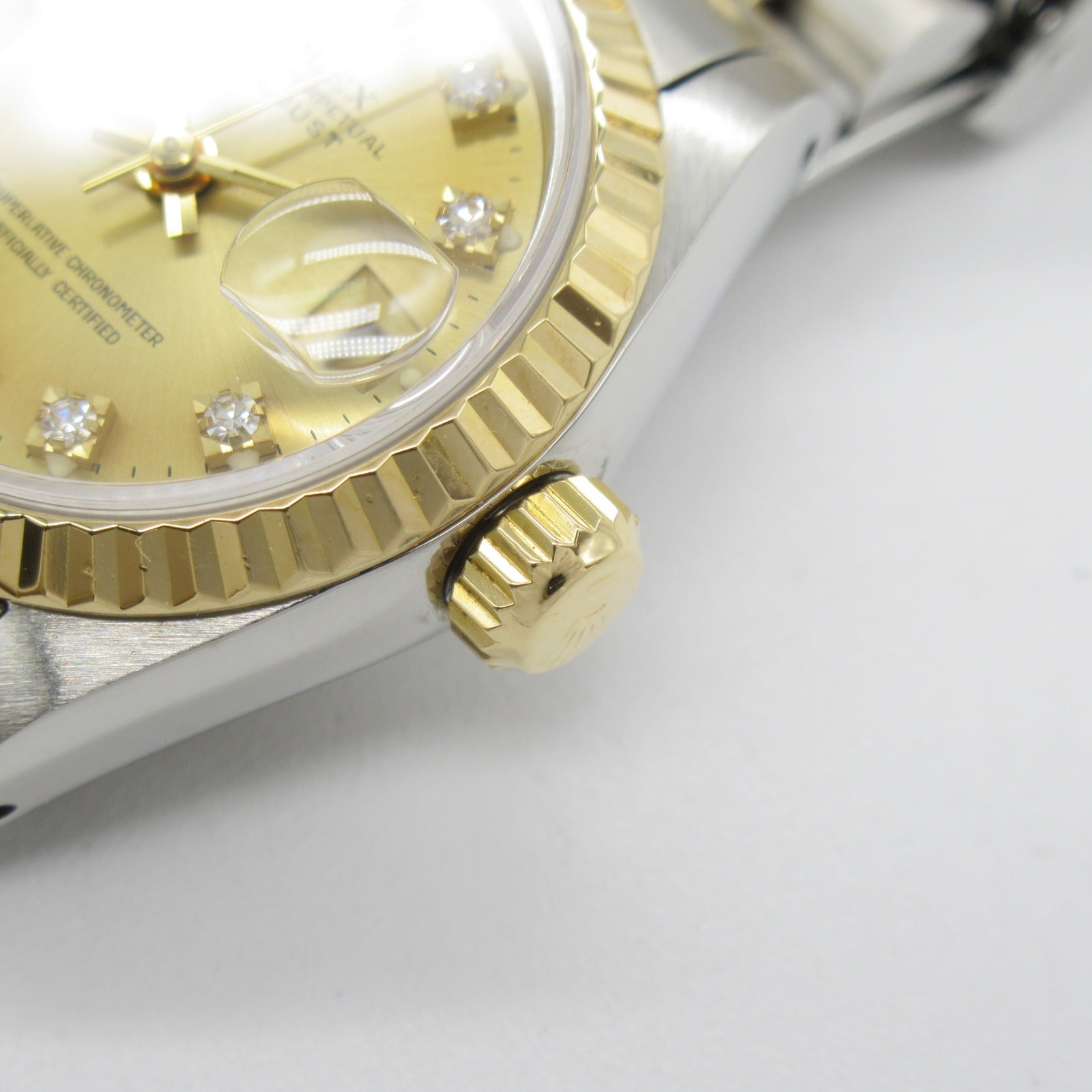ROLEX Datejust 10P Diamond手錶自動機芯金意図