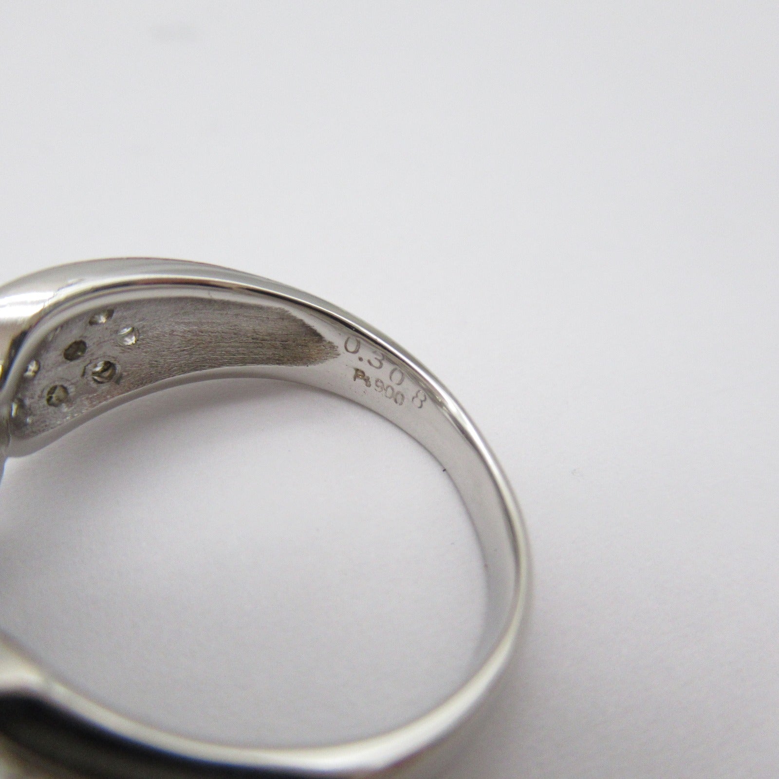 JEWELRY PT900 Platinum 1.032/0.308ct Diamond Ring US#6.75