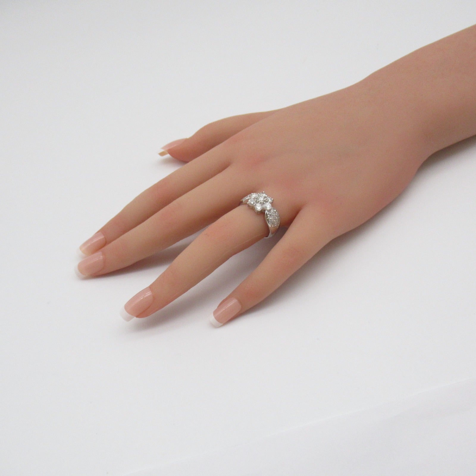 JEWELRY PT900 Platinum 1.032/0.308ct Diamond Ring US#6.75