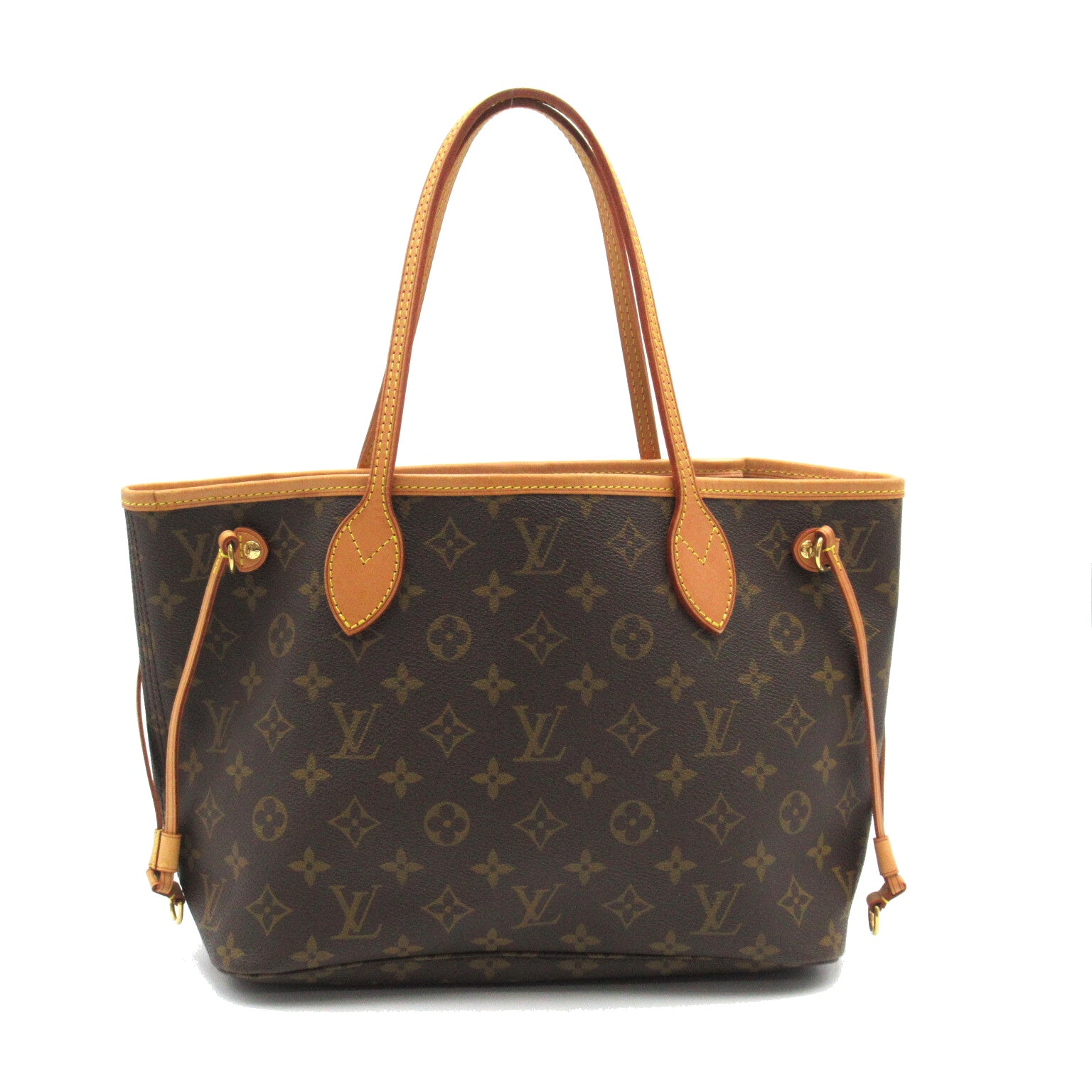 LOUIS VUITTON Monogram Neverfull PM手挽袋啡色