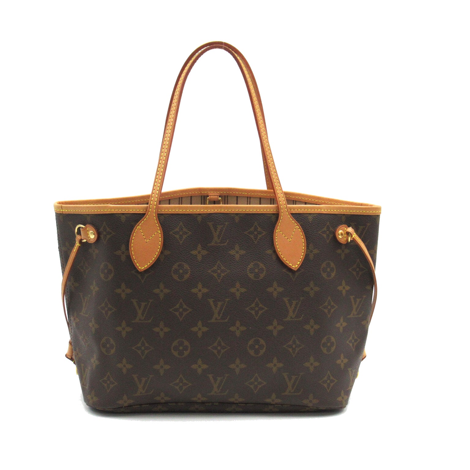 LOUIS VUITTON Monogram Neverfull PM手挽袋啡色