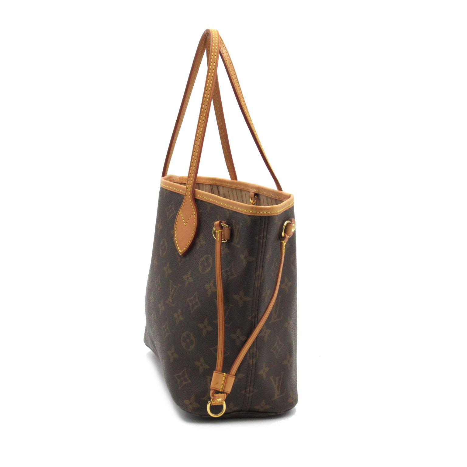 LOUIS VUITTON Monogram Neverfull PM手挽袋啡色