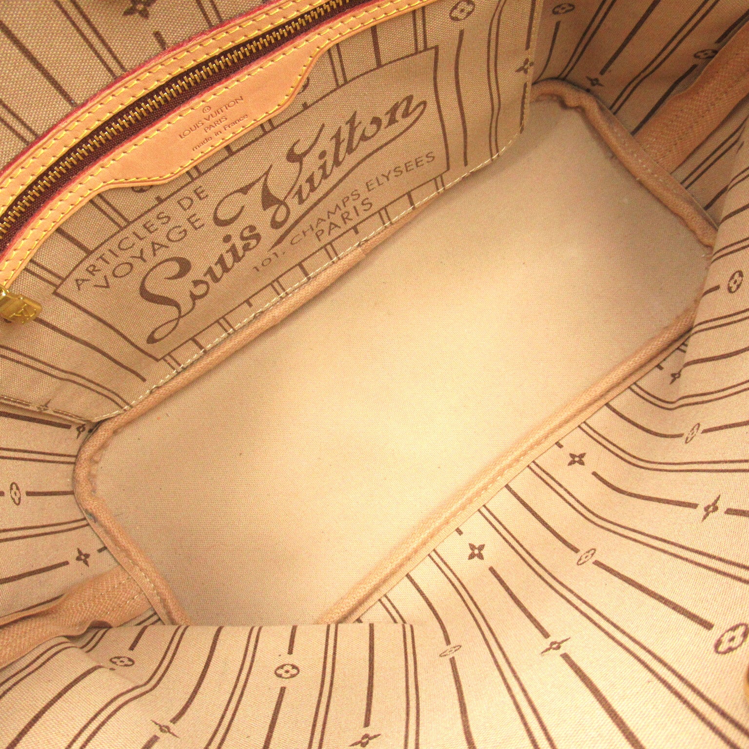 LOUIS VUITTON Monogram Neverfull PM手挽袋啡色