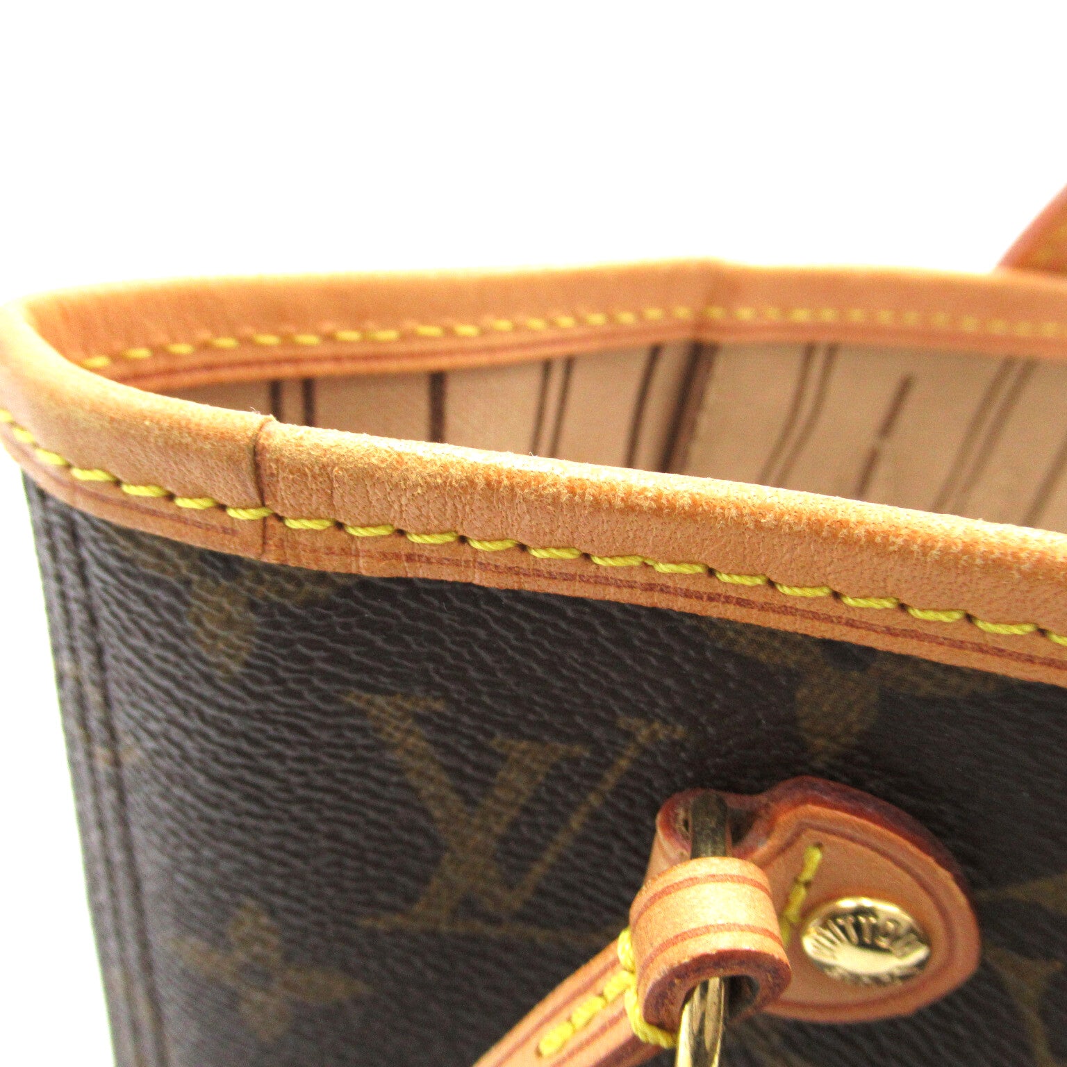 LOUIS VUITTON Monogram Neverfull PM手挽袋啡色