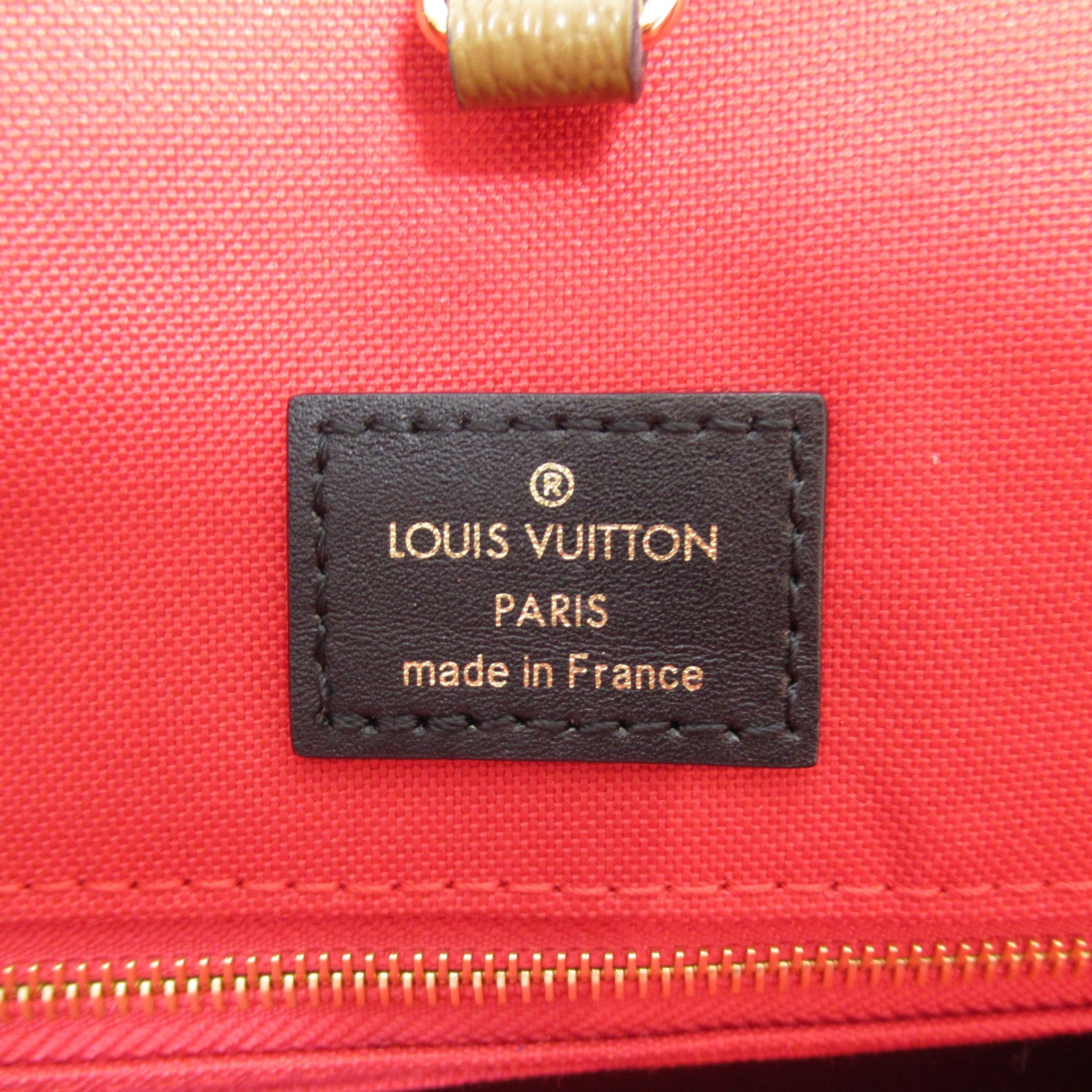 LOUIS VUITTON 【激減優惠】Monogram Geant Reverse Onthego MM金扣手挽肩背兩用袋啡色