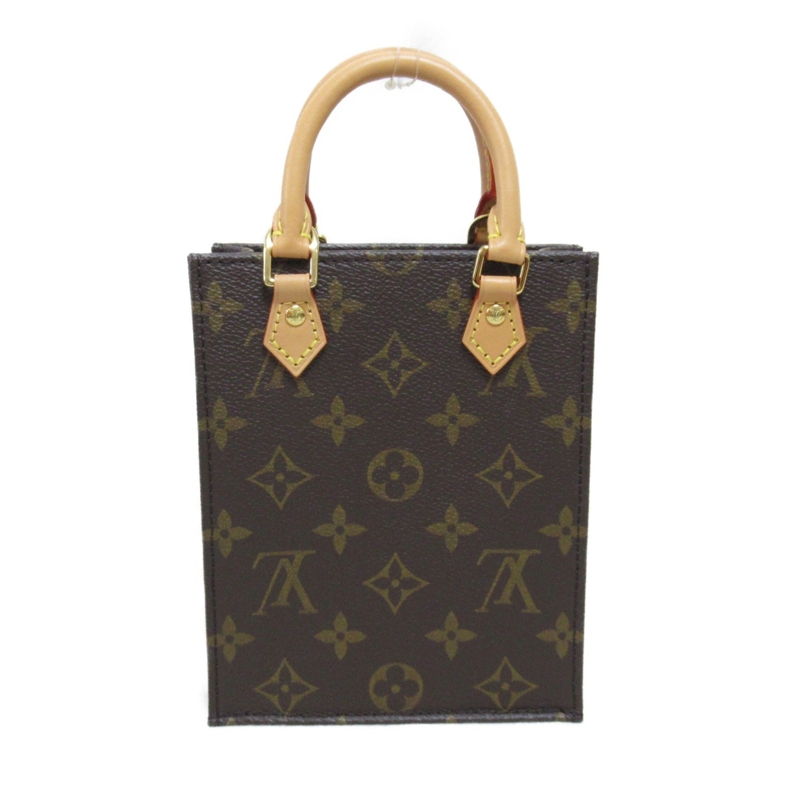 LOUIS VUITTON Monogram Petit Sac Plat手挽肩背兩用袋