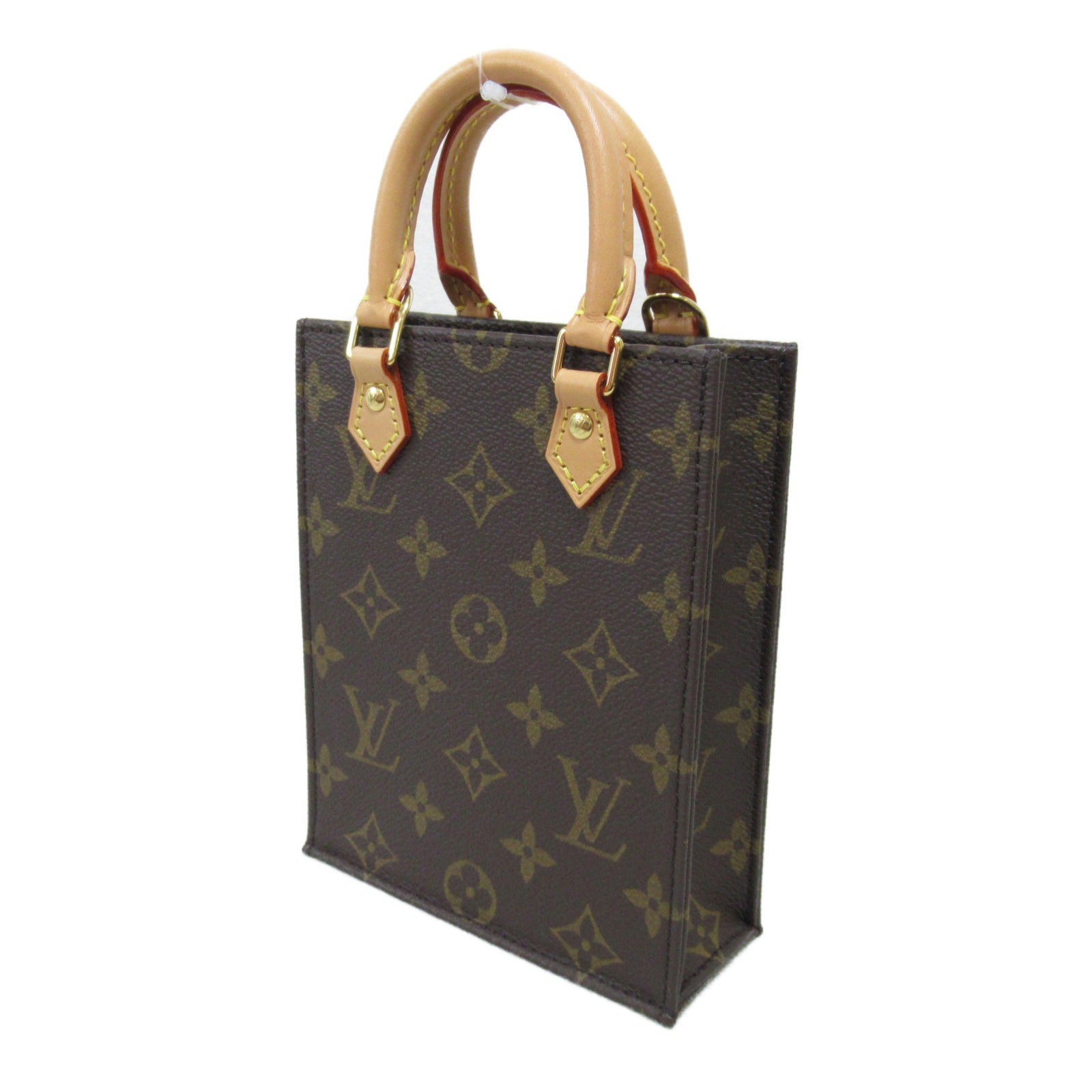 LOUIS VUITTON Monogram Petit Sac Plat手挽肩背兩用袋
