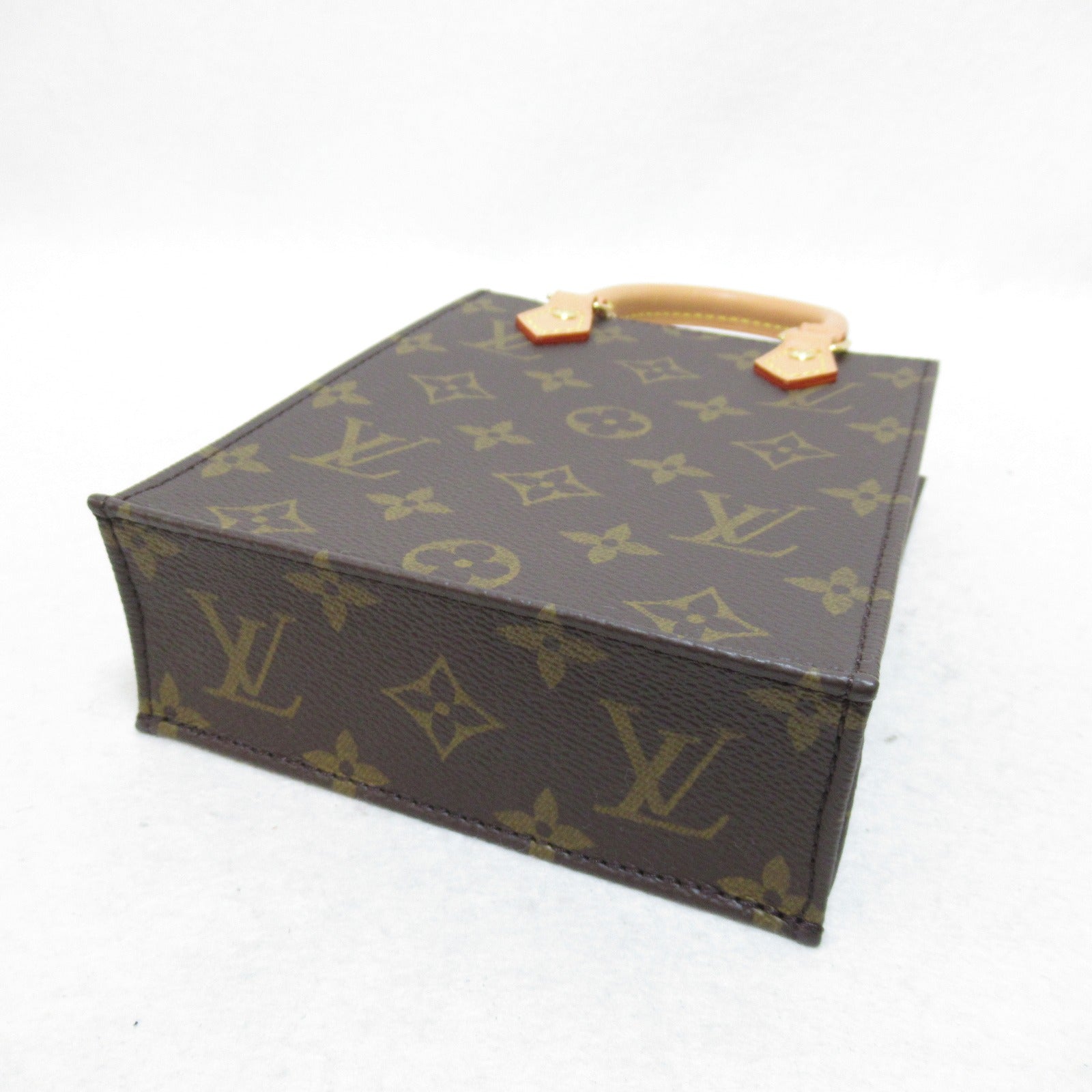 LOUIS VUITTON Monogram Petit Sac Plat手挽肩背兩用袋