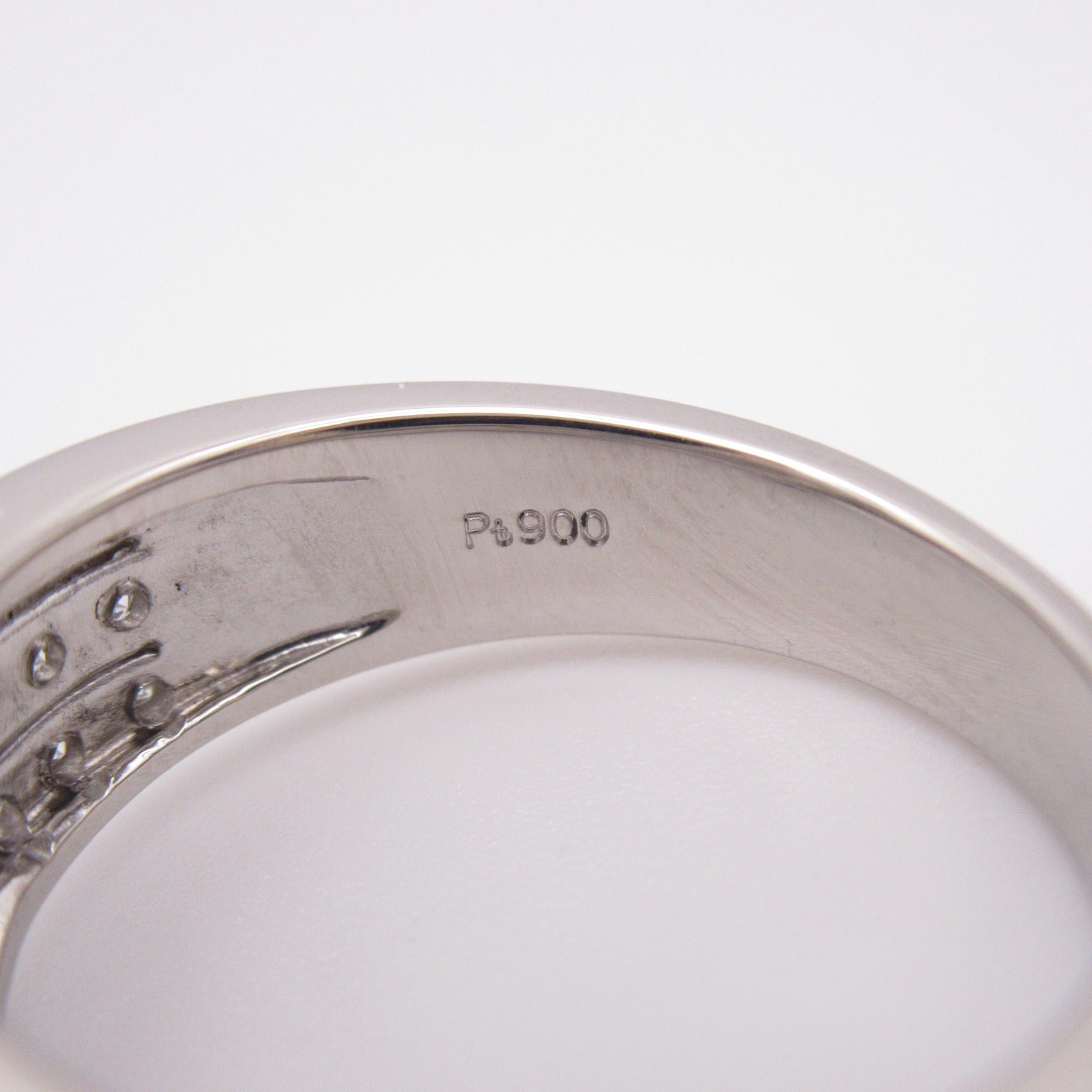 JEWELRY PT900鉑金Diamond Ring 0.45ct/0.58ct鑽石戒指US#6.25