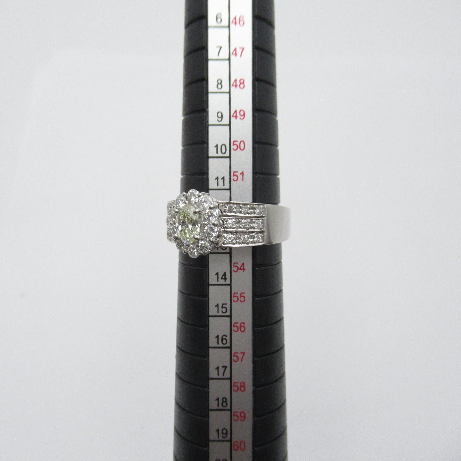 JEWELRY PT900鉑金Diamond Ring 0.45ct/0.58ct鑽石戒指US#6.25