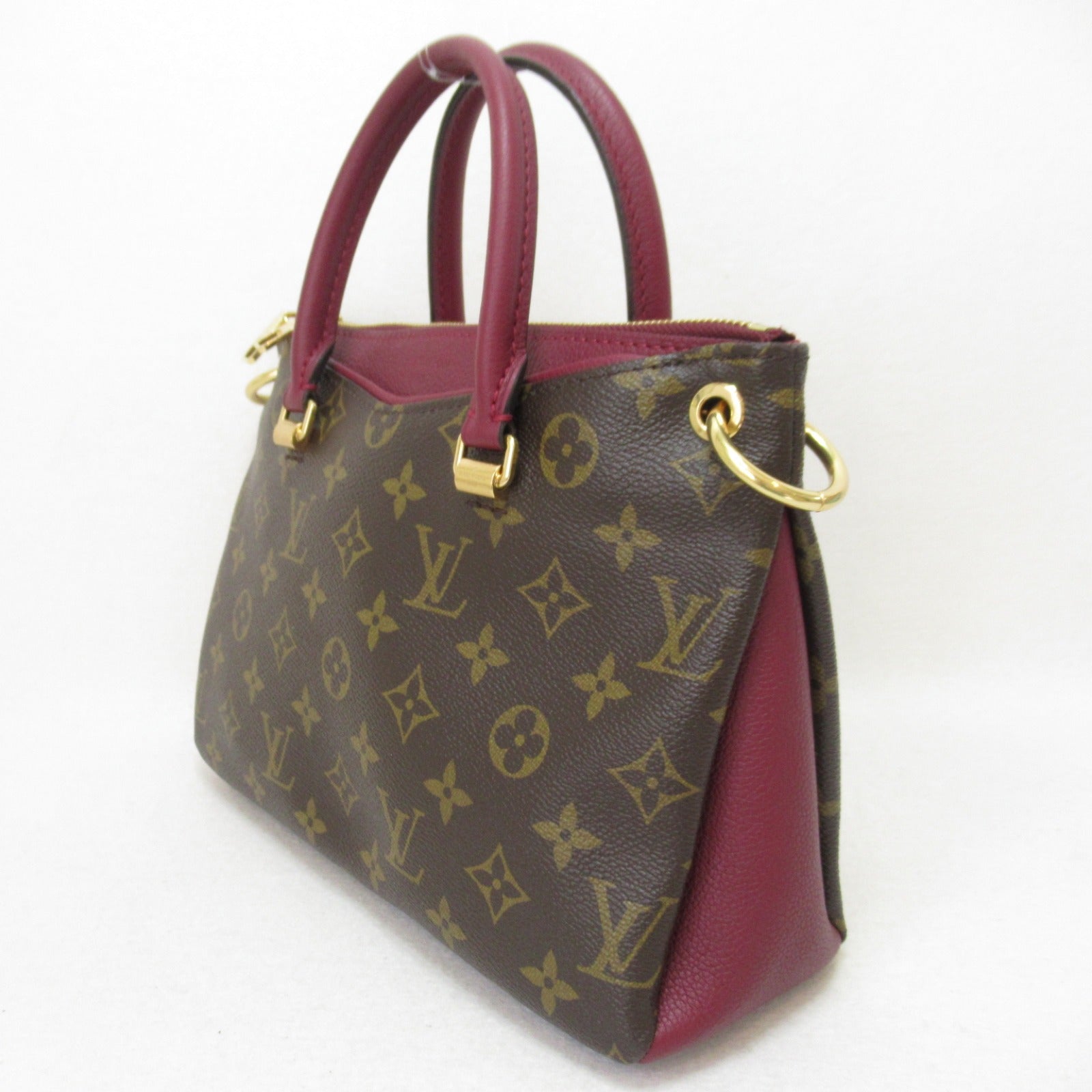 LOUIS VUITTON 【激減優惠】Monogram Pallas BB金扣手挽肩背兩用袋啡色