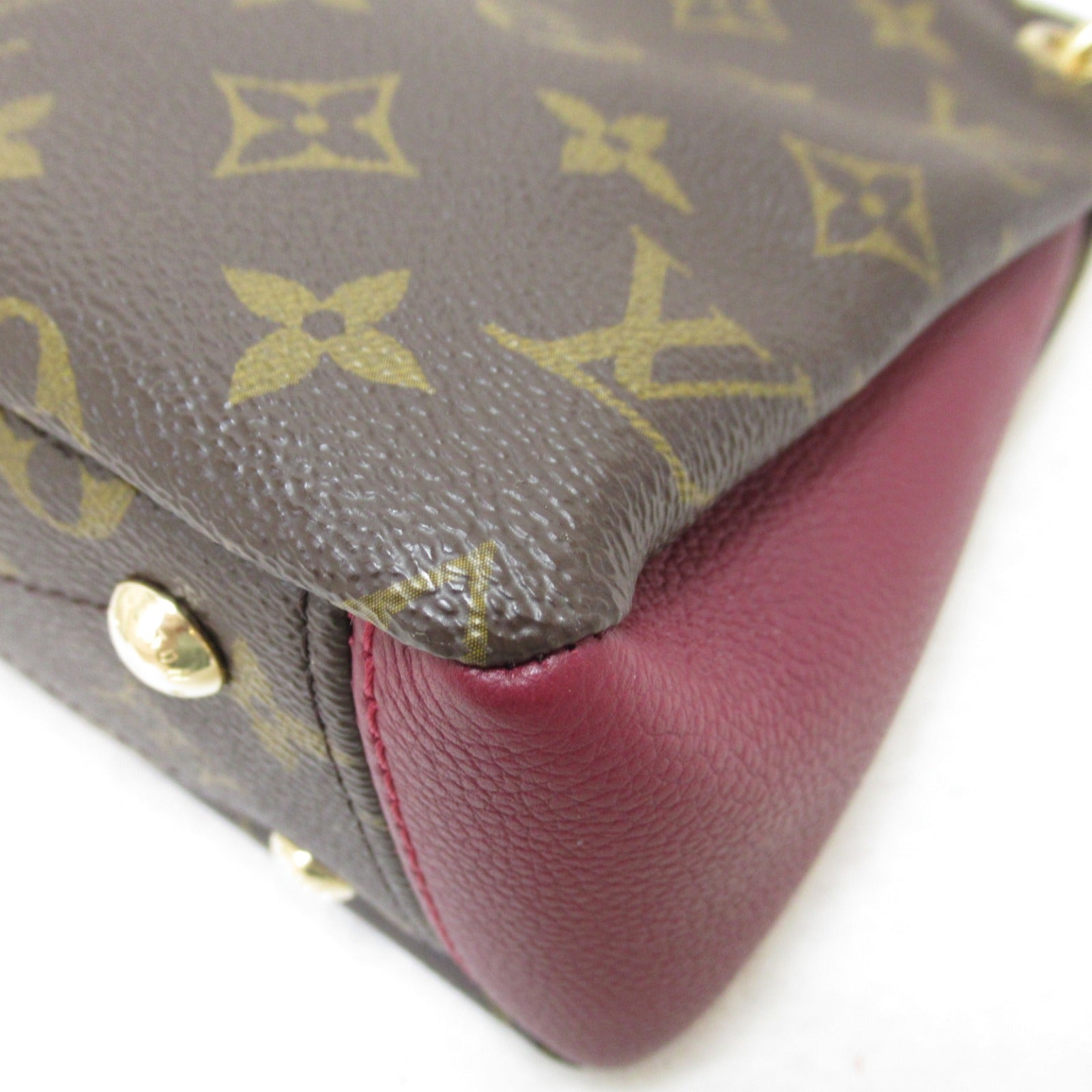 LOUIS VUITTON 【激減優惠】Monogram Pallas BB金扣手挽肩背兩用袋啡色