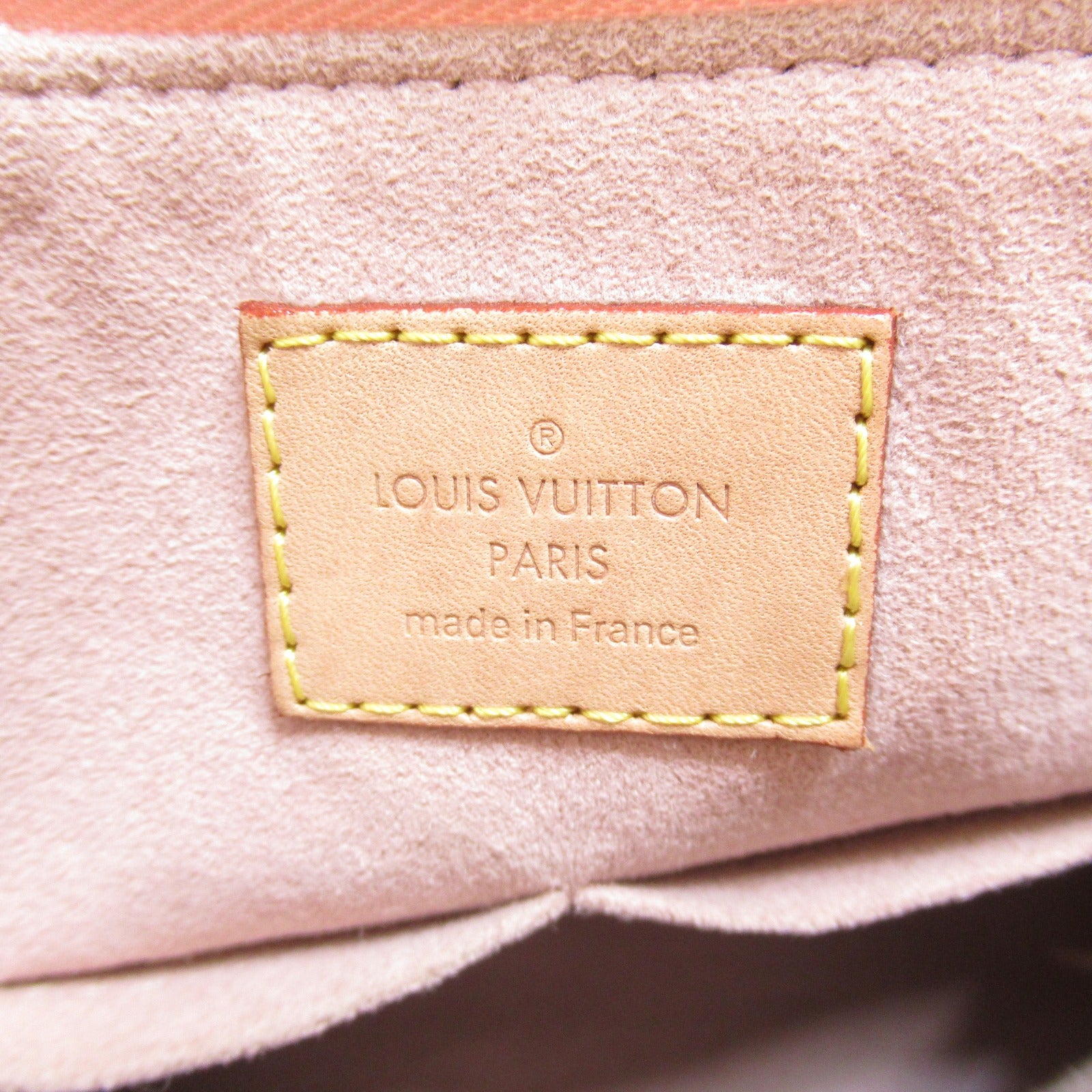 LOUIS VUITTON Monogram V Tote BB金扣手挽肩背兩用袋啡色/粉紅色
