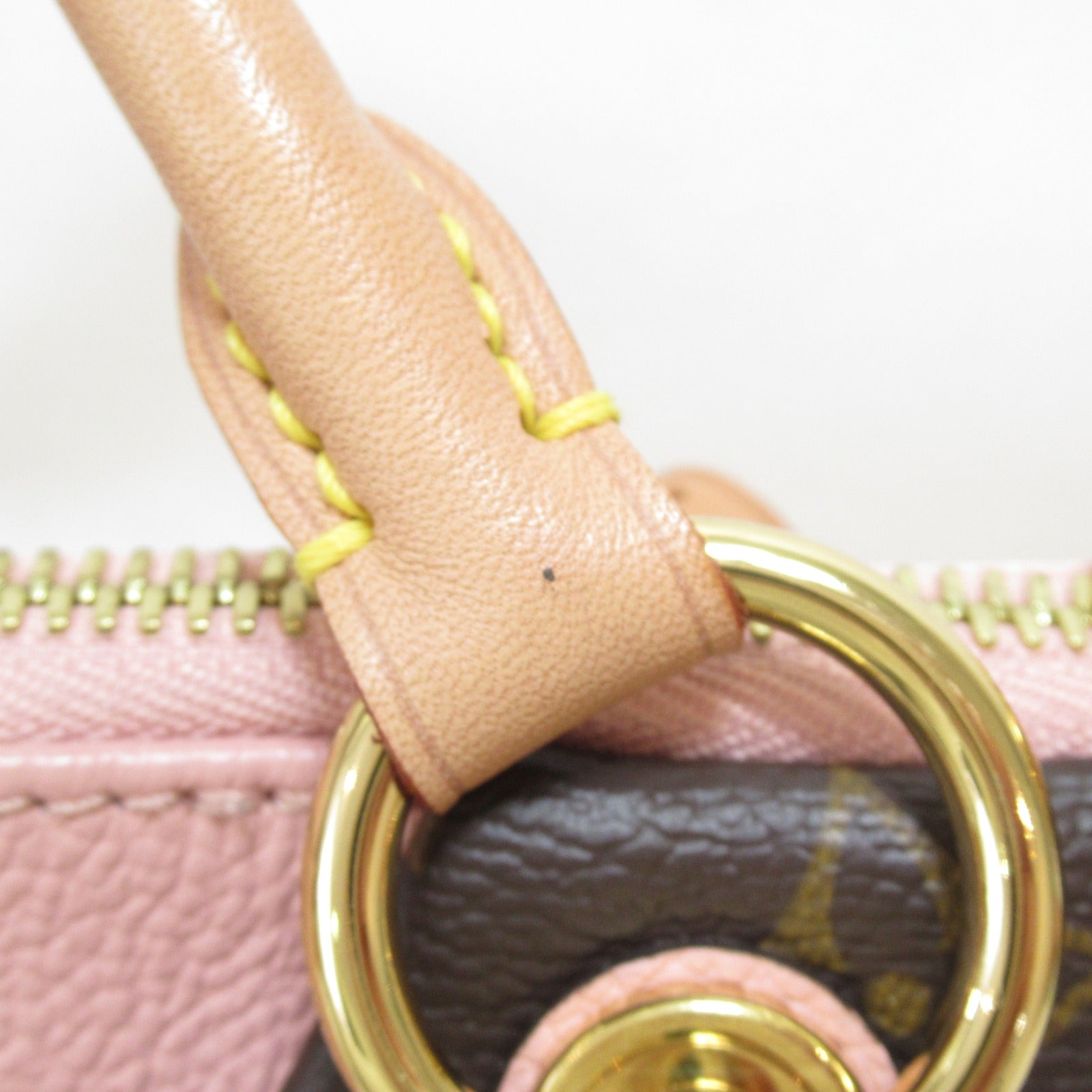 LOUIS VUITTON Monogram V Tote BB金扣手挽肩背兩用袋啡色/粉紅色