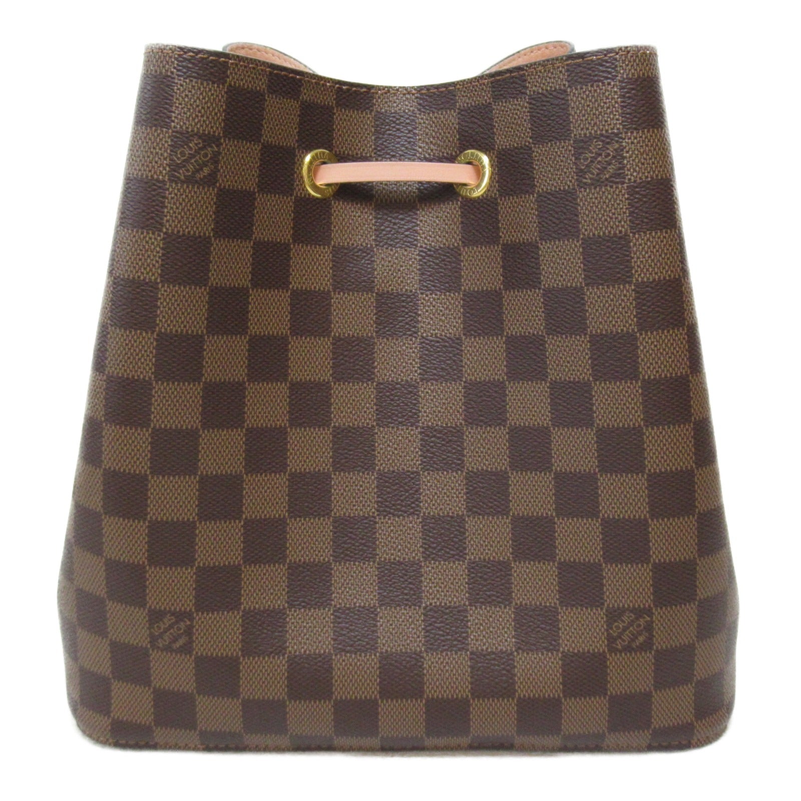 LOUIS VUITTON Damier Neo Noe肩背袋啡色/粉紅色