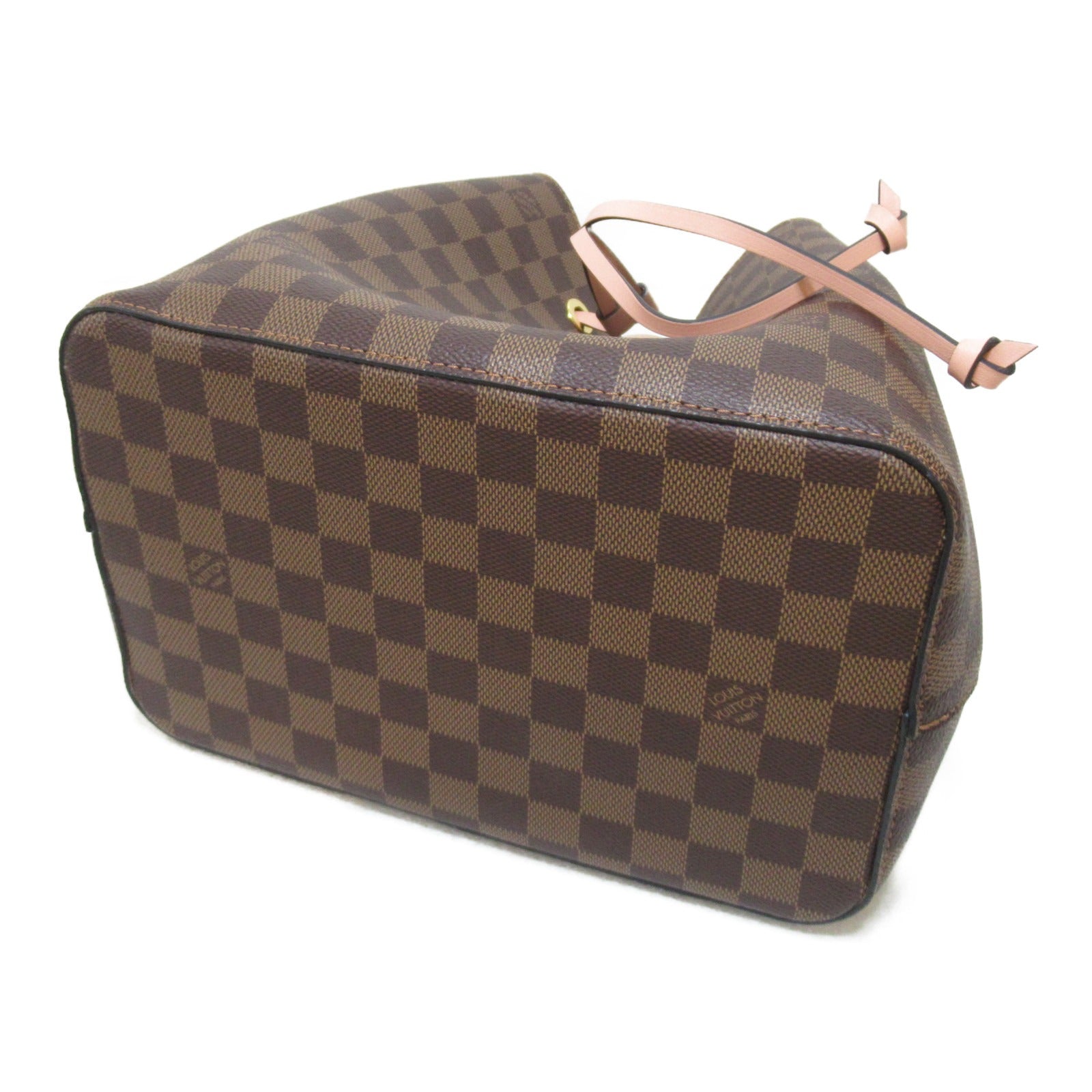 LOUIS VUITTON Damier Neo Noe肩背袋啡色/粉紅色