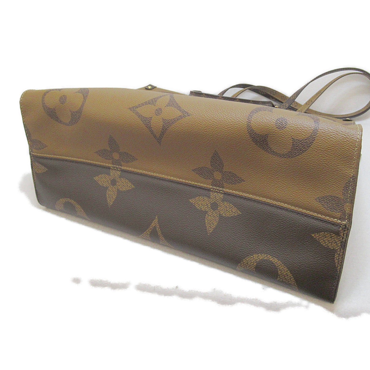 LOUIS VUITTON Monogram On The Go GM手挽肩背兩用袋啡色