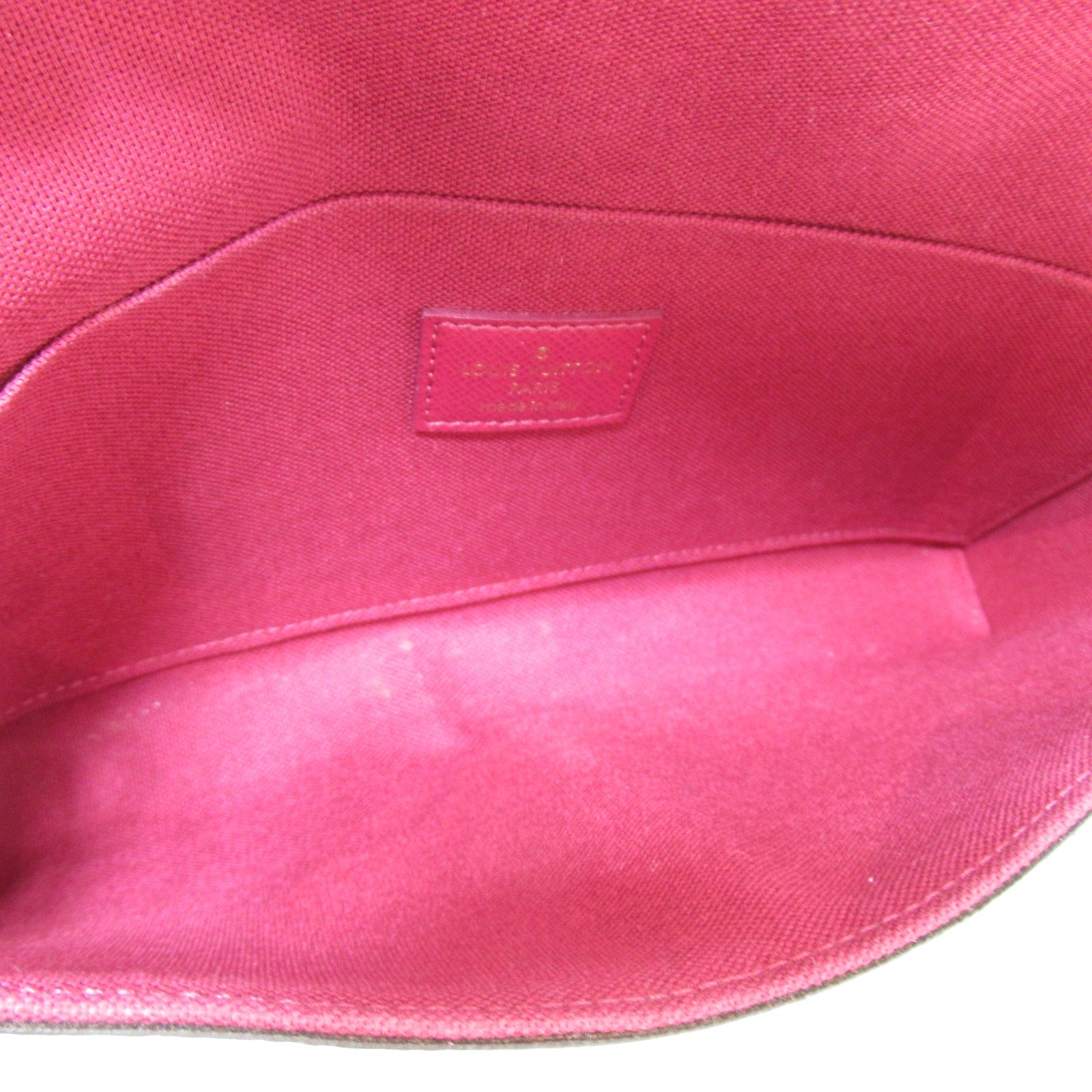 LOUIS VUITTON Monogram Pochette Felicy金扣鏈帶肩背袋啡色