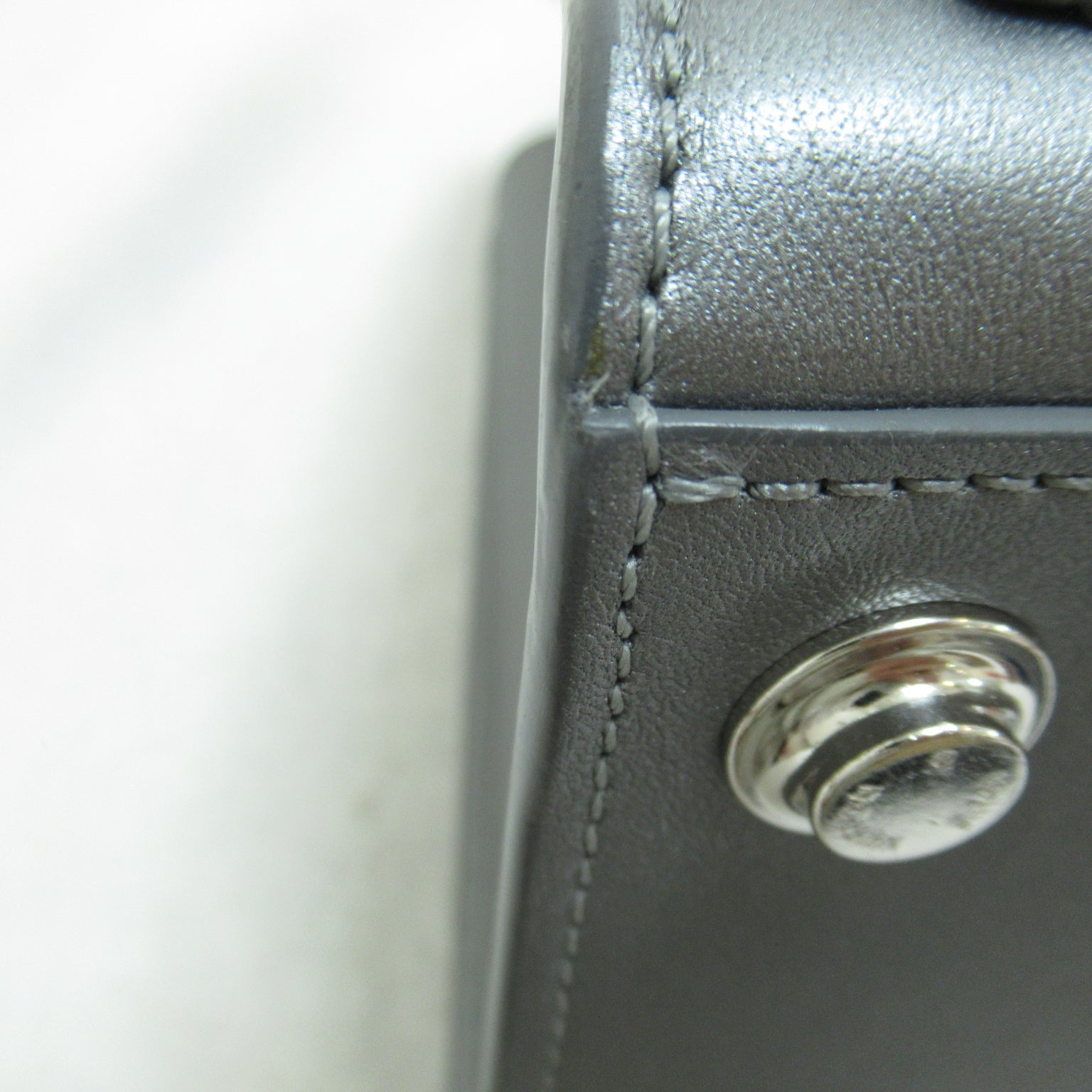LOUIS VUITTON 【激減優惠】牛皮皮革City Steamer PM銀扣手挽肩背兩用袋銀色
