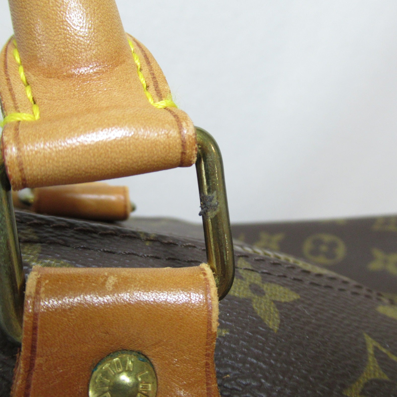 LOUIS VUITTON Monogram Keepall 60 Bandoulie金扣手挽肩背兩用袋啡色